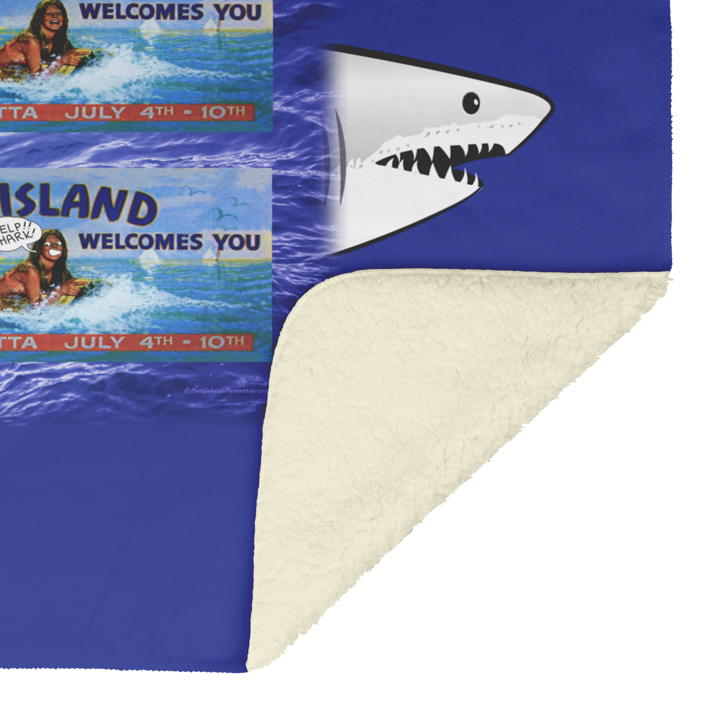 Amity_Sign_w_Shark_Bckgrnd_-_Fleece_Blan_H_Blanket_Sherpa_Mockup.png