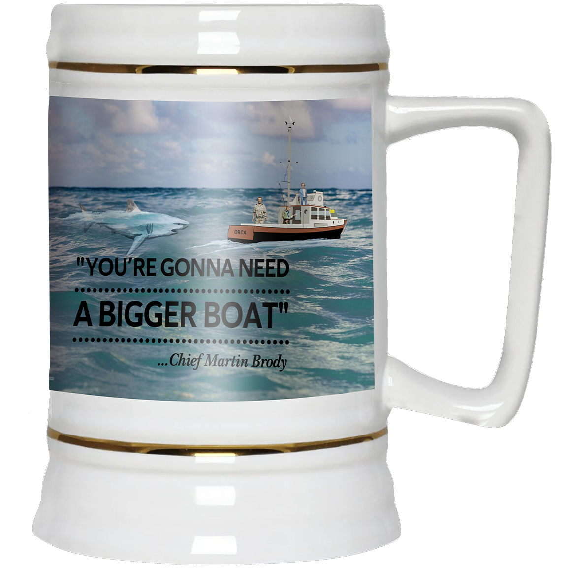 Jaws - Need A Bigger Boat Scene, Beer Stein