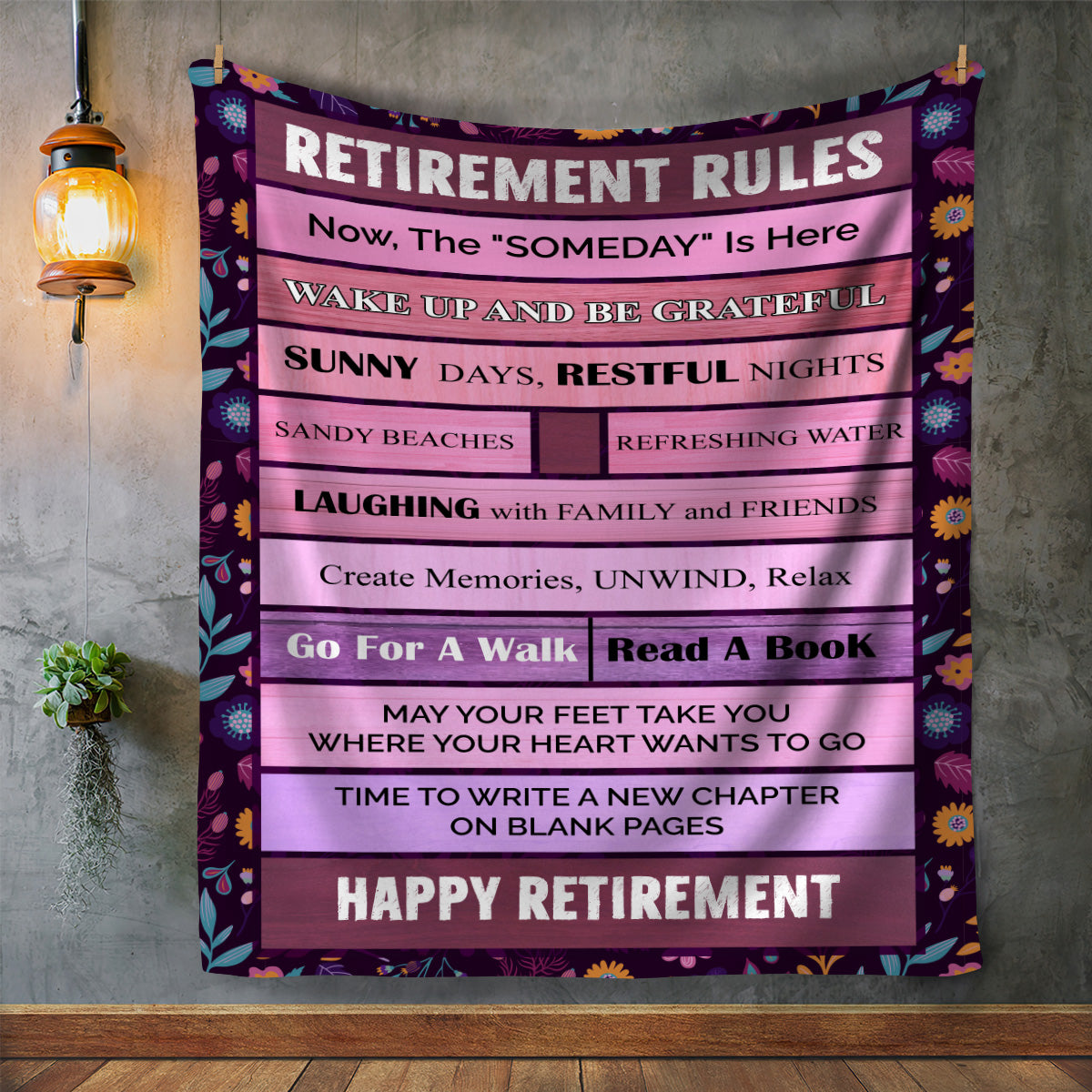Retirement Rules - Fleece Blanket v2