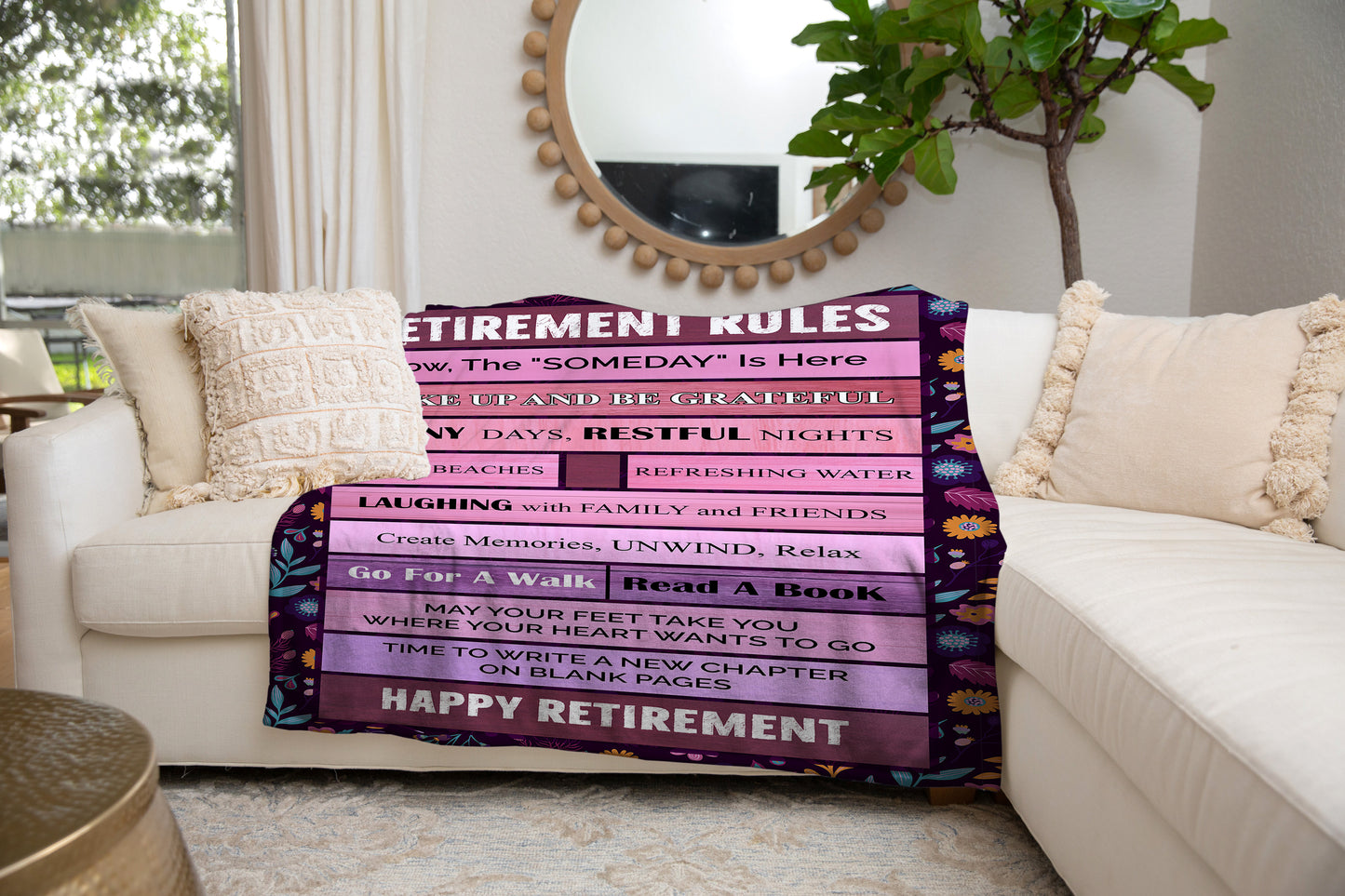 Retirement Rules - Fleece Blanket v2