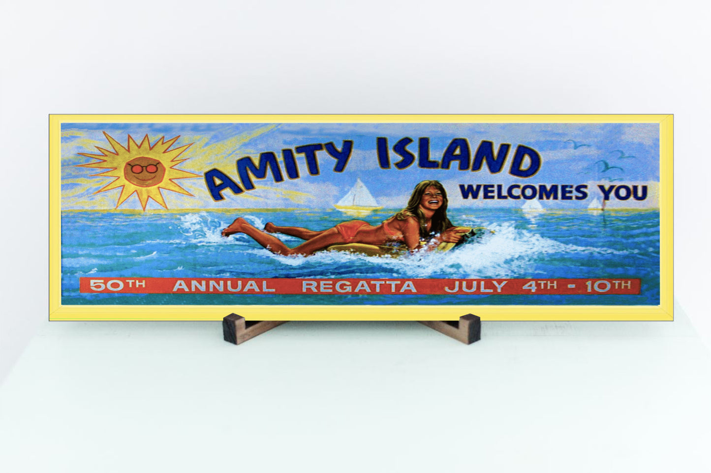 Jaws - Amity Welcomes You - Sign 15x5