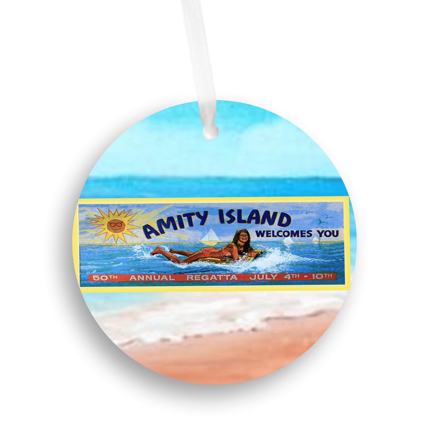 Jaws - Amity Island Welcomes You Billboard Ornament - Get 50% OFF When you By 10 or more! Mix & Match!** GREAT GIFT IDEA!