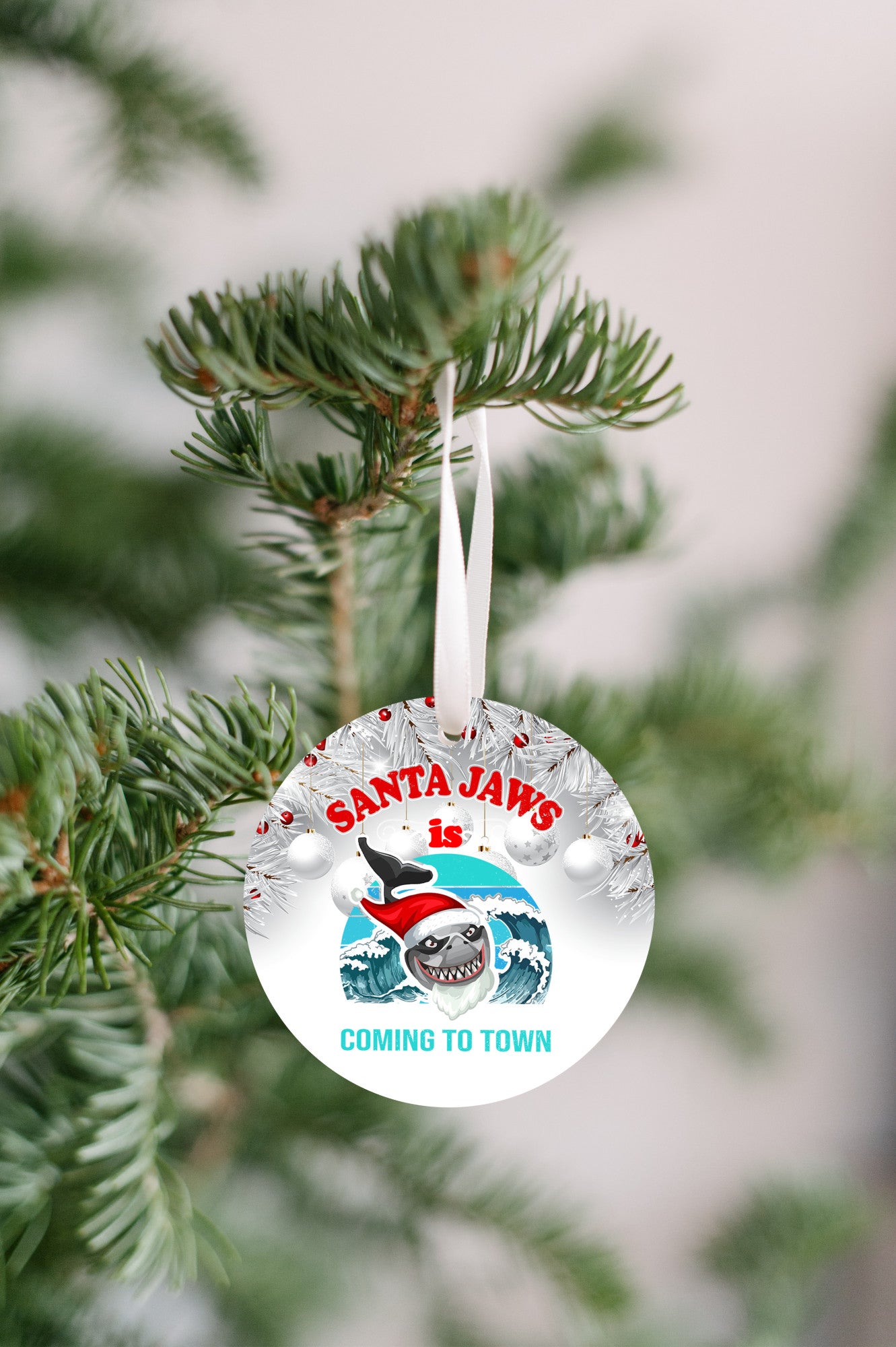 Jaws - Santa Jaws is Coming to Town Ornament - Get 50% OFF When you By 10 or more! Mix & Match!** GREAT GIFT IDEA!