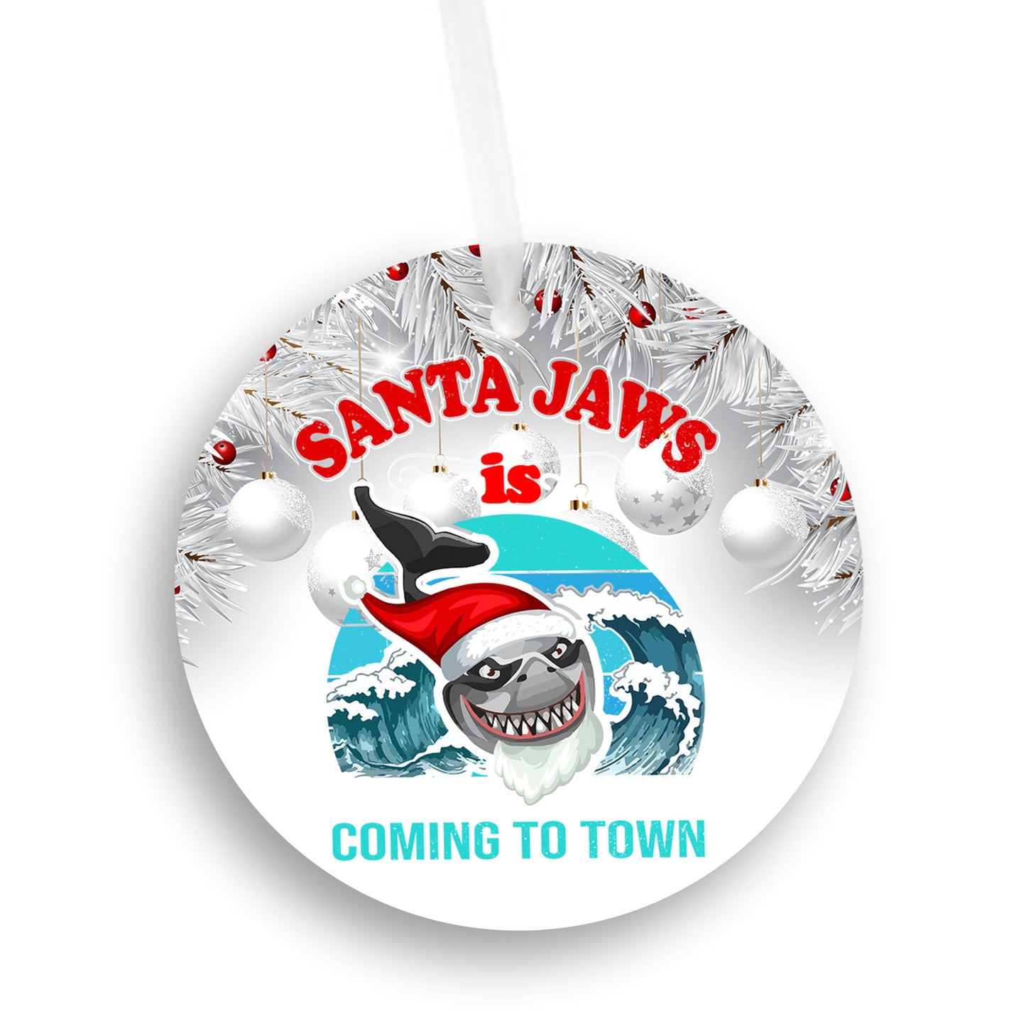 Jaws - Santa Jaws is Coming to Town Ornament - Get 50% OFF When you By 10 or more! Mix & Match!** GREAT GIFT IDEA!