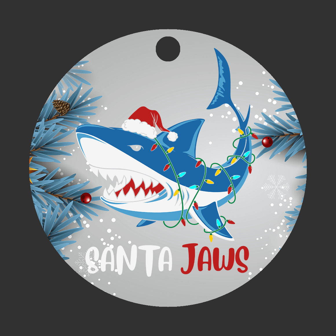 Jaws - Santa Jaws Cartoon Ornament - Get 50% OFF When you By 10 or more! Mix & Match!** GREAT GIFT IDEA!