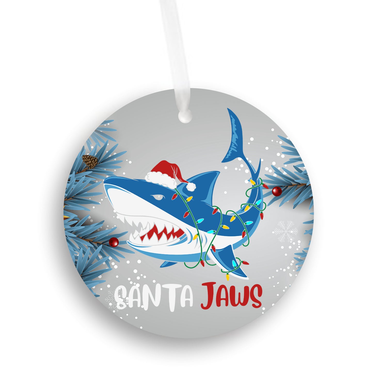 Jaws - Santa Jaws Cartoon Ornament - Get 50% OFF When you By 10 or more! Mix & Match!** GREAT GIFT IDEA!