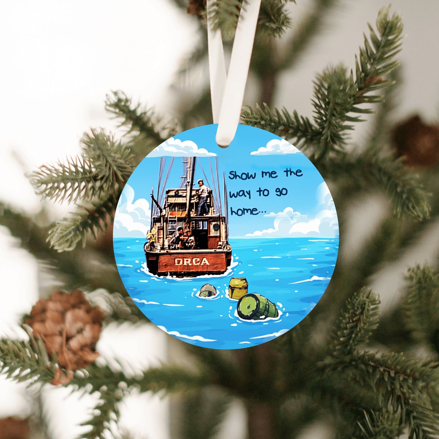 Jaws - Show me the way to go home Ornament - Get 50% OFF When you buy 10 or more! Mix & Match!** GREAT GIFT IDEA!