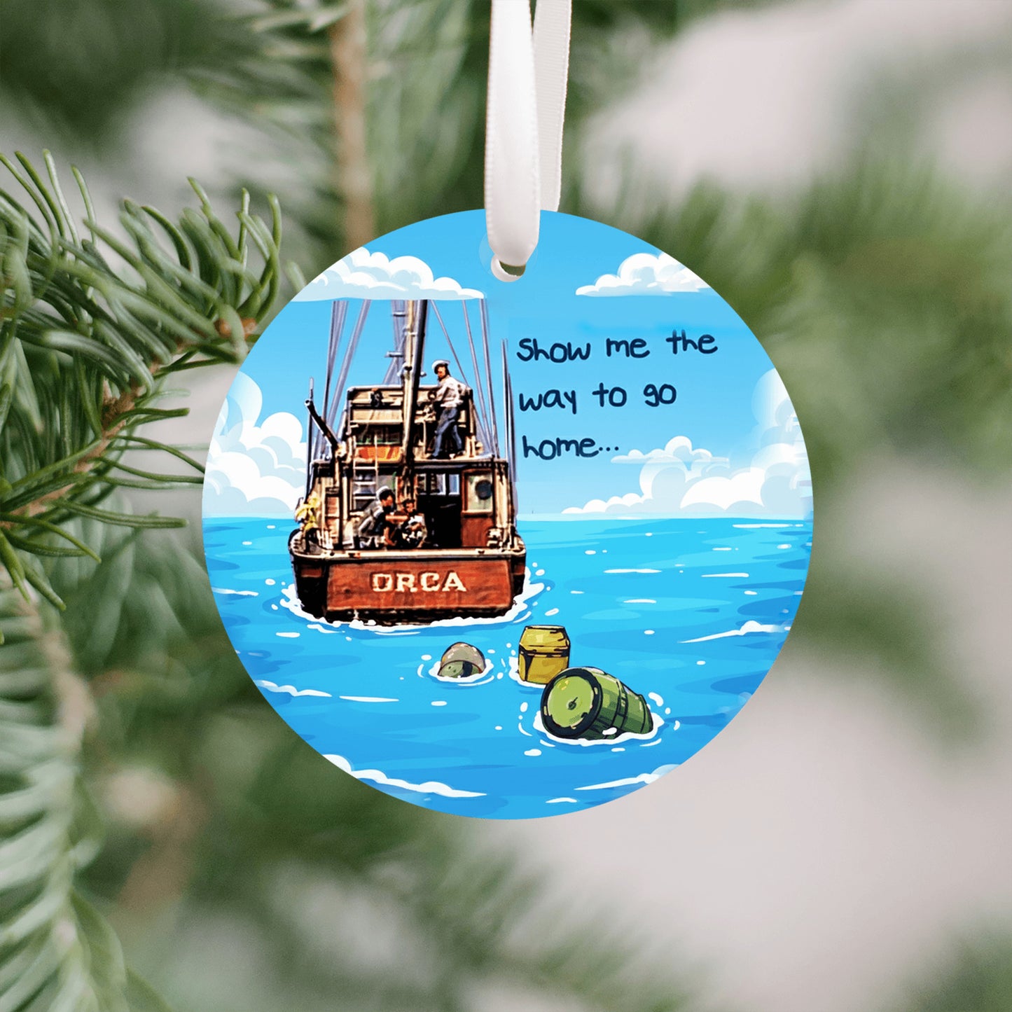 Jaws - Show me the way to go home Ornament - Get 50% OFF When you buy 10 or more! Mix & Match!** GREAT GIFT IDEA!