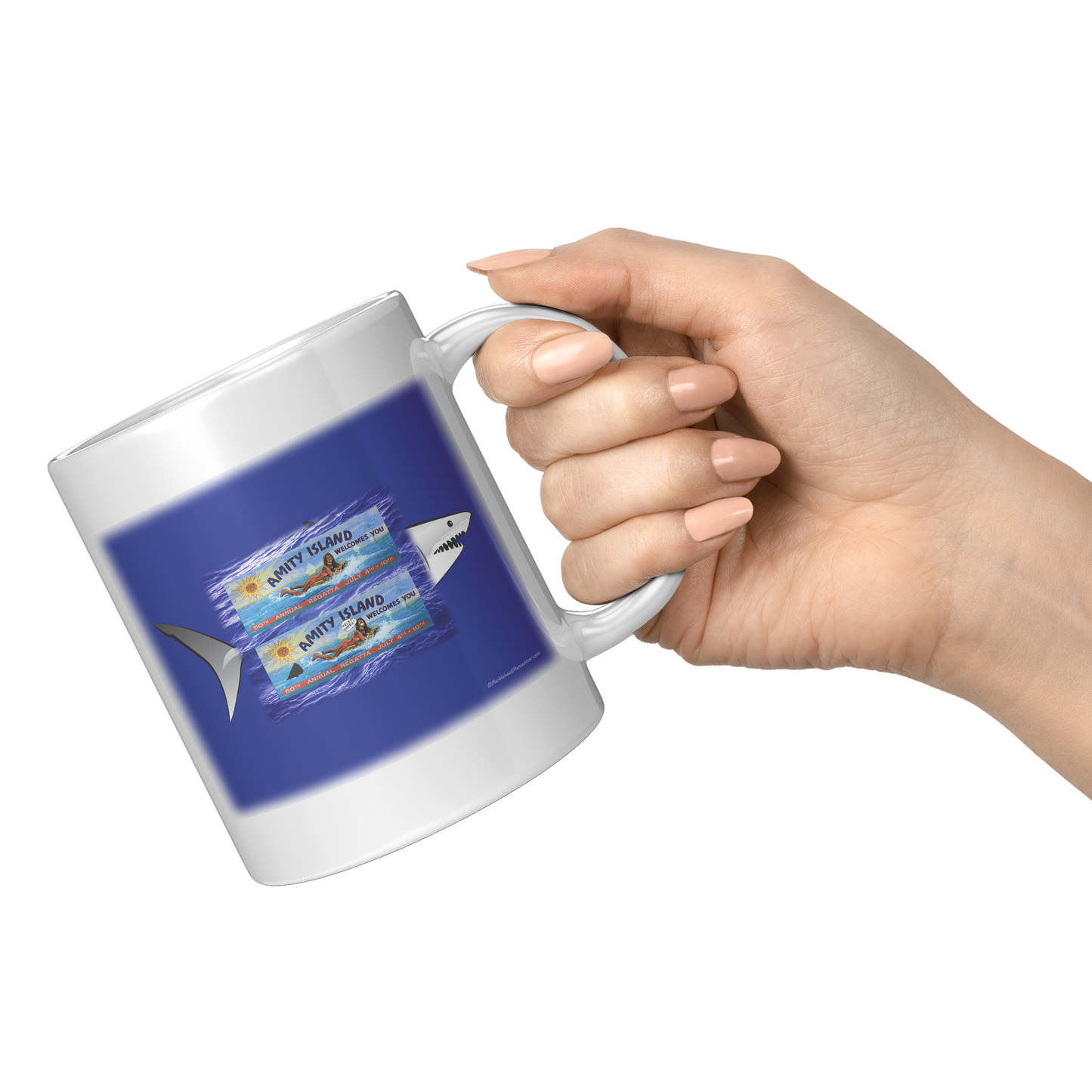 Amity_Welcomes_You_Billboard_Shark_Back_11oz_White_RH_Model_Mockup.png