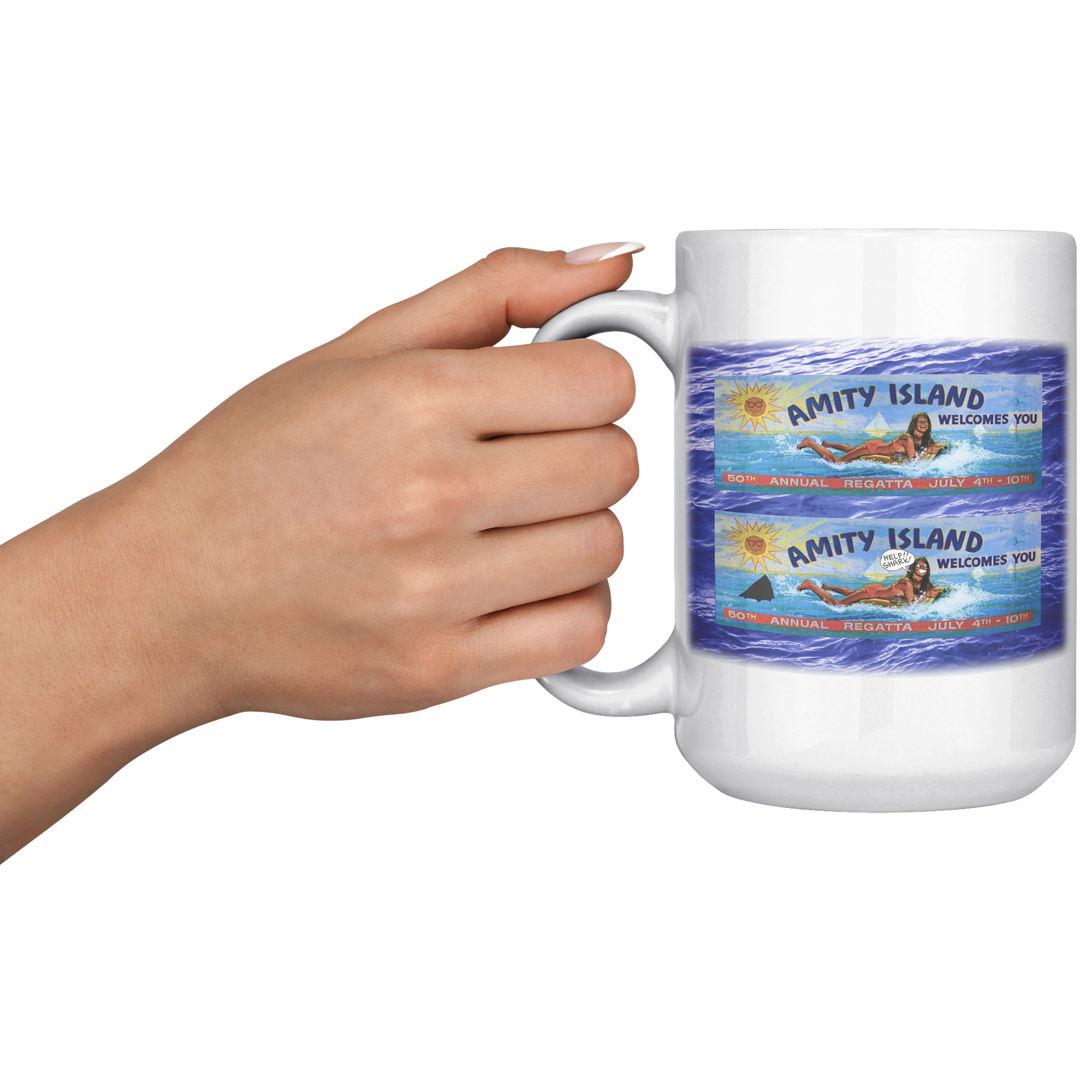 Amity_Welcomes_You_Billboard_Water_Back_15oz_White_LH_Model_Mockup.png