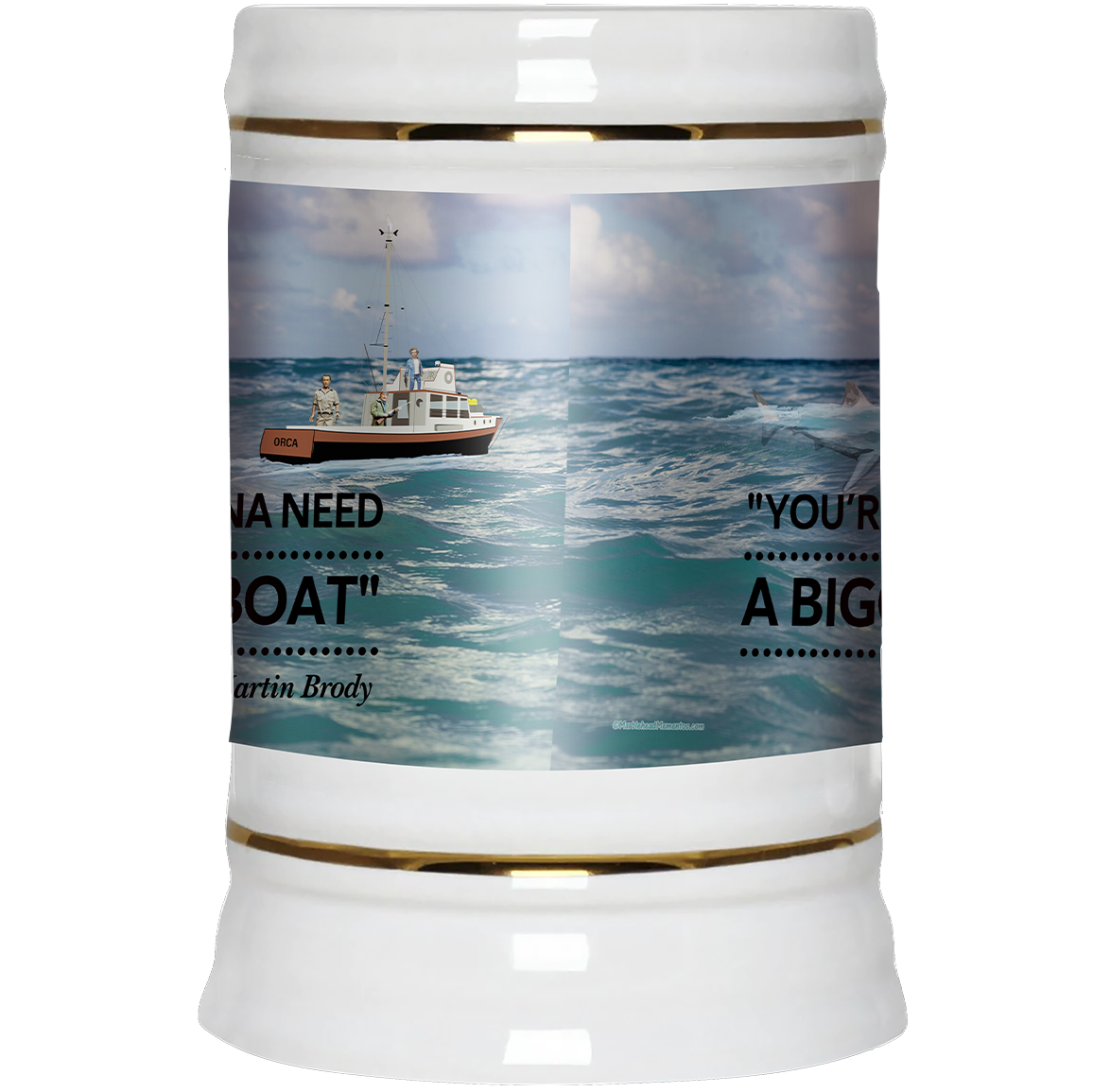 Jaws - Need A Bigger Boat Scene, Beer Stein