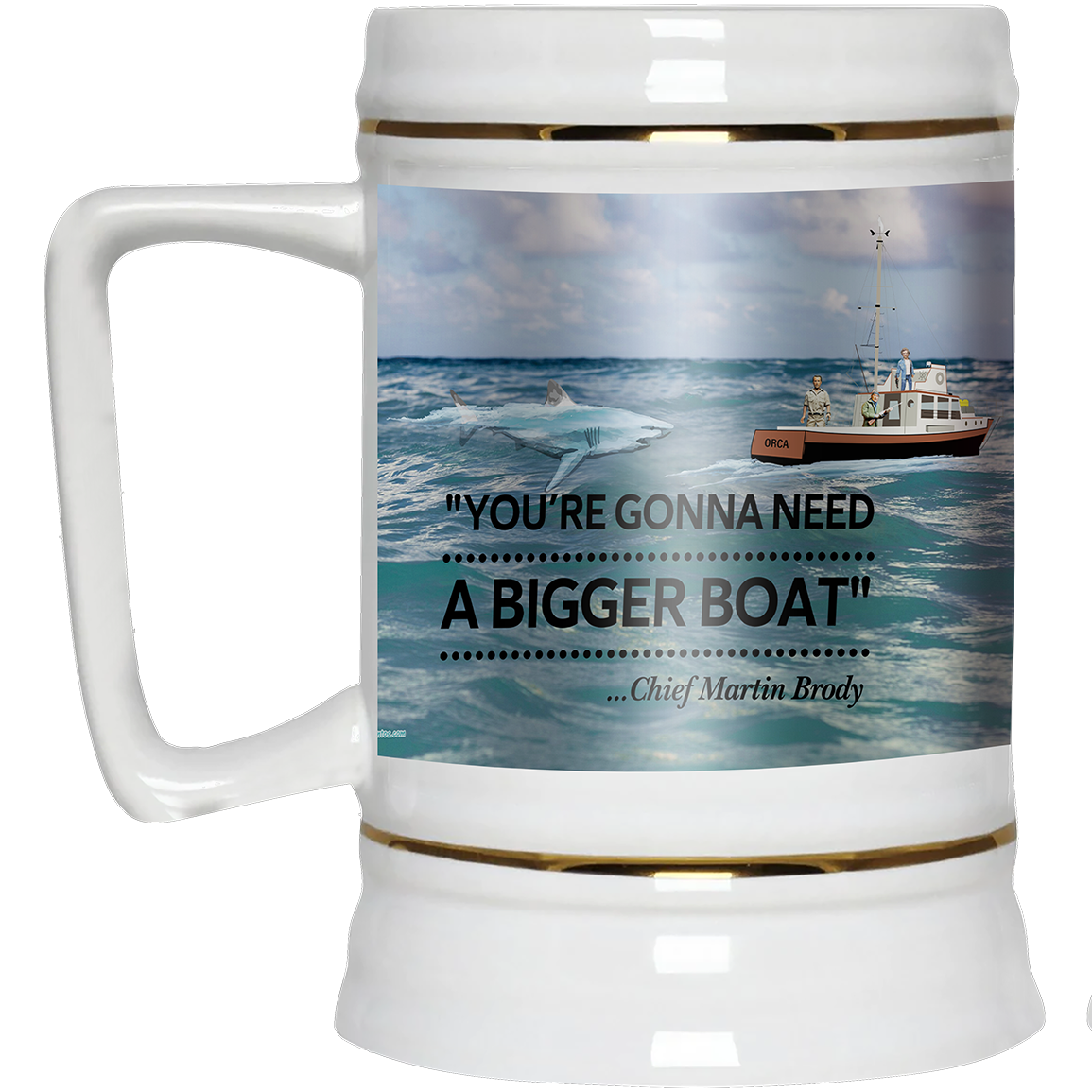 Jaws - Need A Bigger Boat Scene, Beer Stein