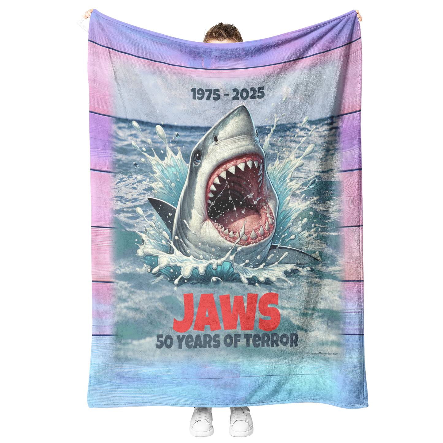 Jaws_-_50_Years_of_Terror_Fleece_Blanke_V_Blanket_Model_Mockup.png