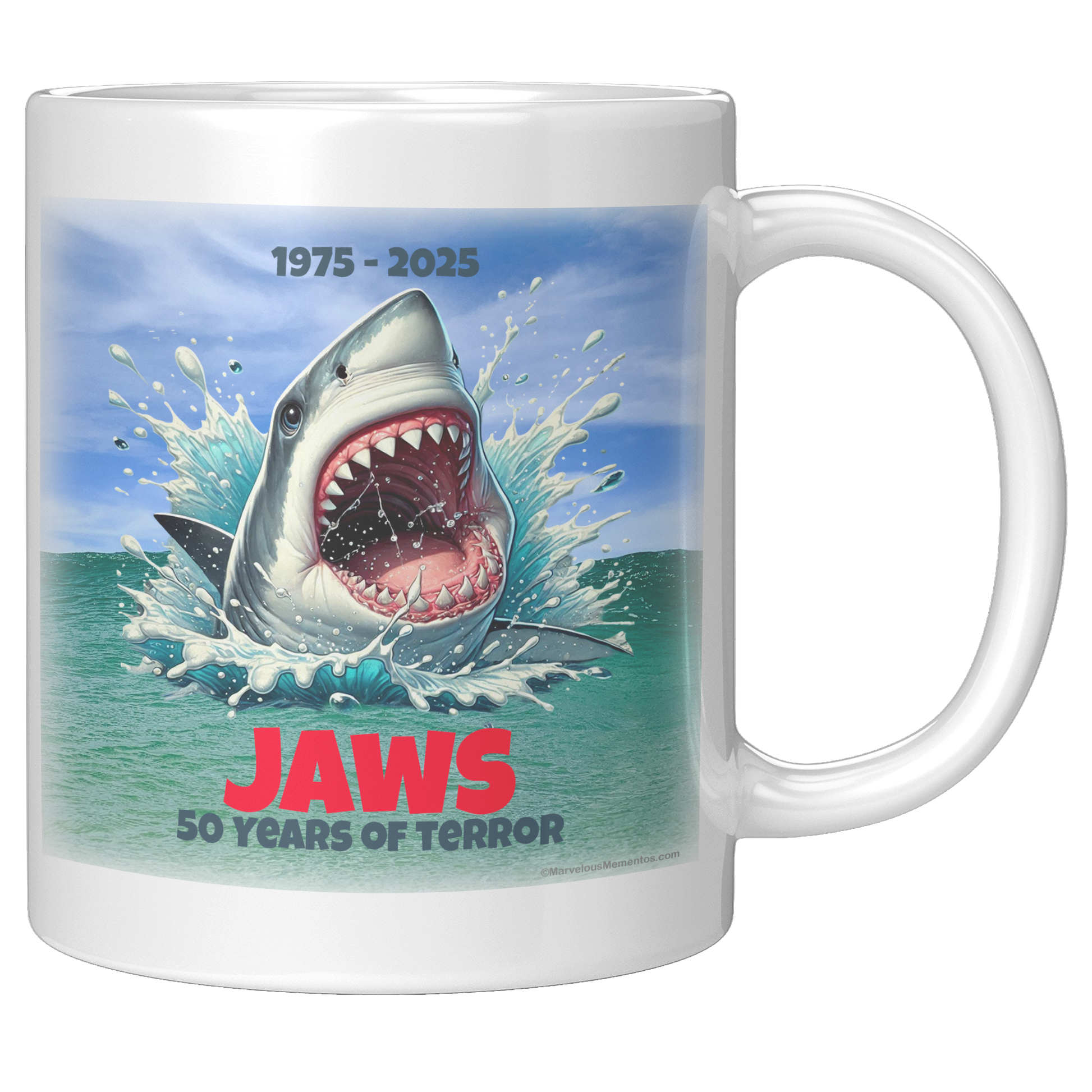 Jaws_-_50_Years_of_Terror_Mug_-_Ocean-S_11oz_White_RH_Mockup.png
