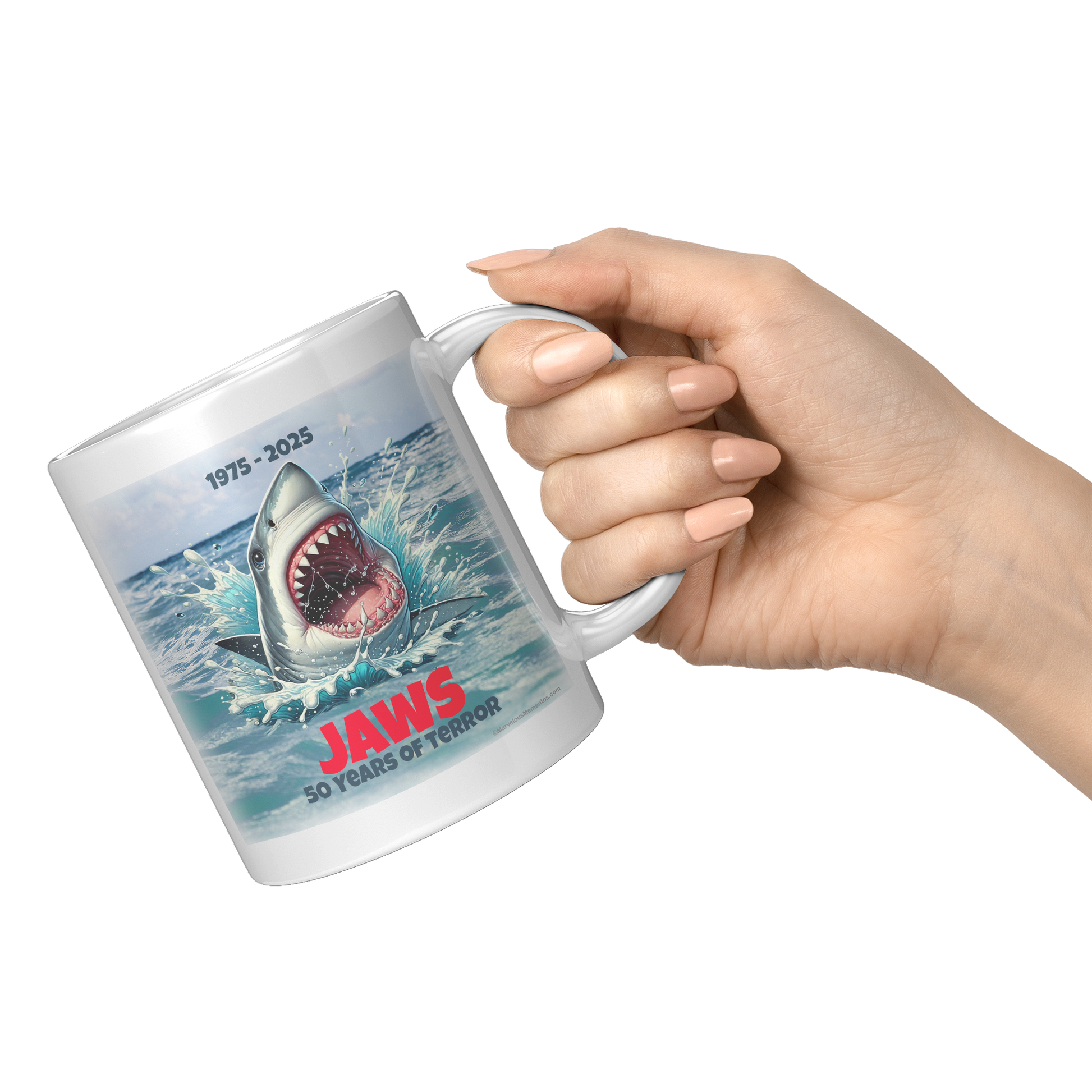 Jaws_-_50_Years_of_Terror_Ocean_Backgro_11oz_White_RH_Model_Mockup.png