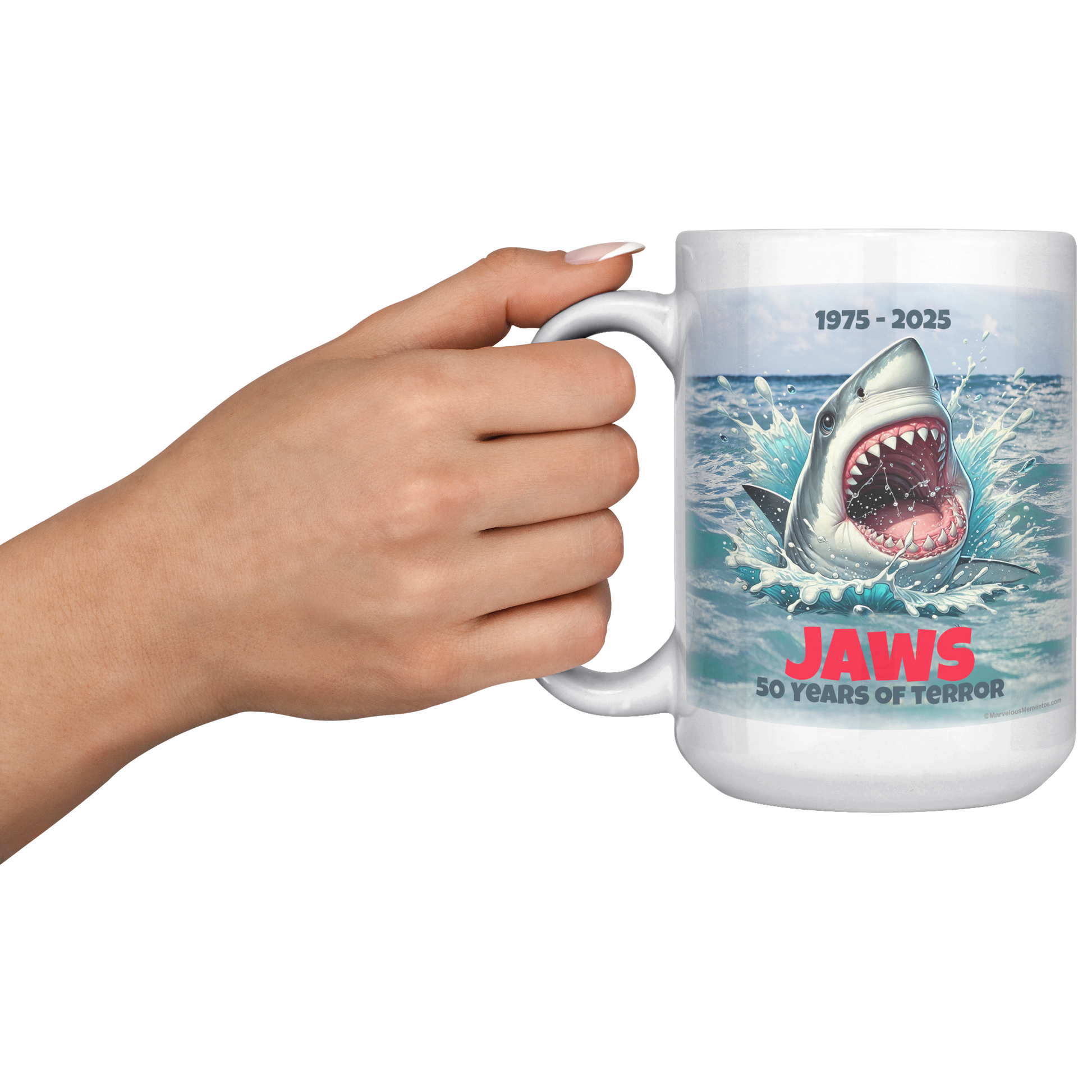 Jaws_-_50_Years_of_Terror_Ocean_Backgro_15oz_White_LH_Model_Mockup.png
