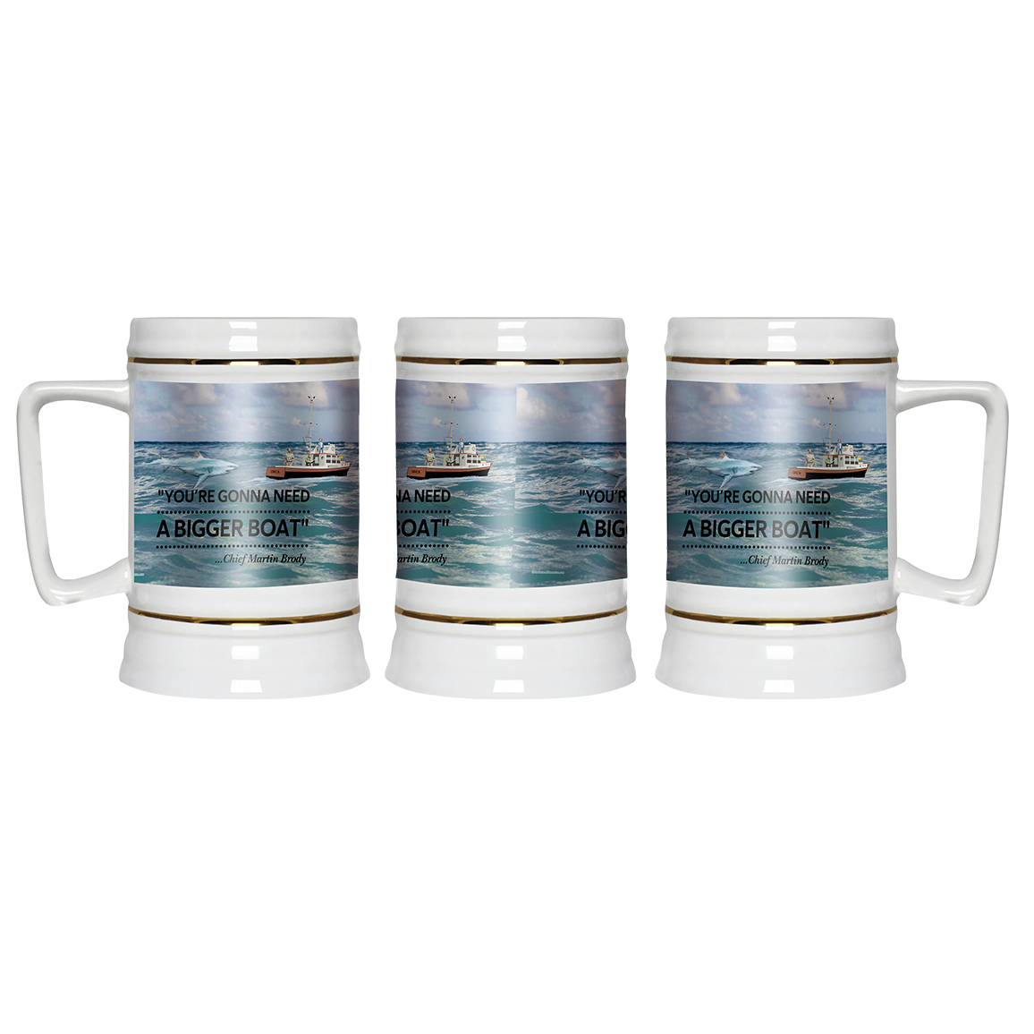 Jaws - Need A Bigger Boat Scene, Beer Stein