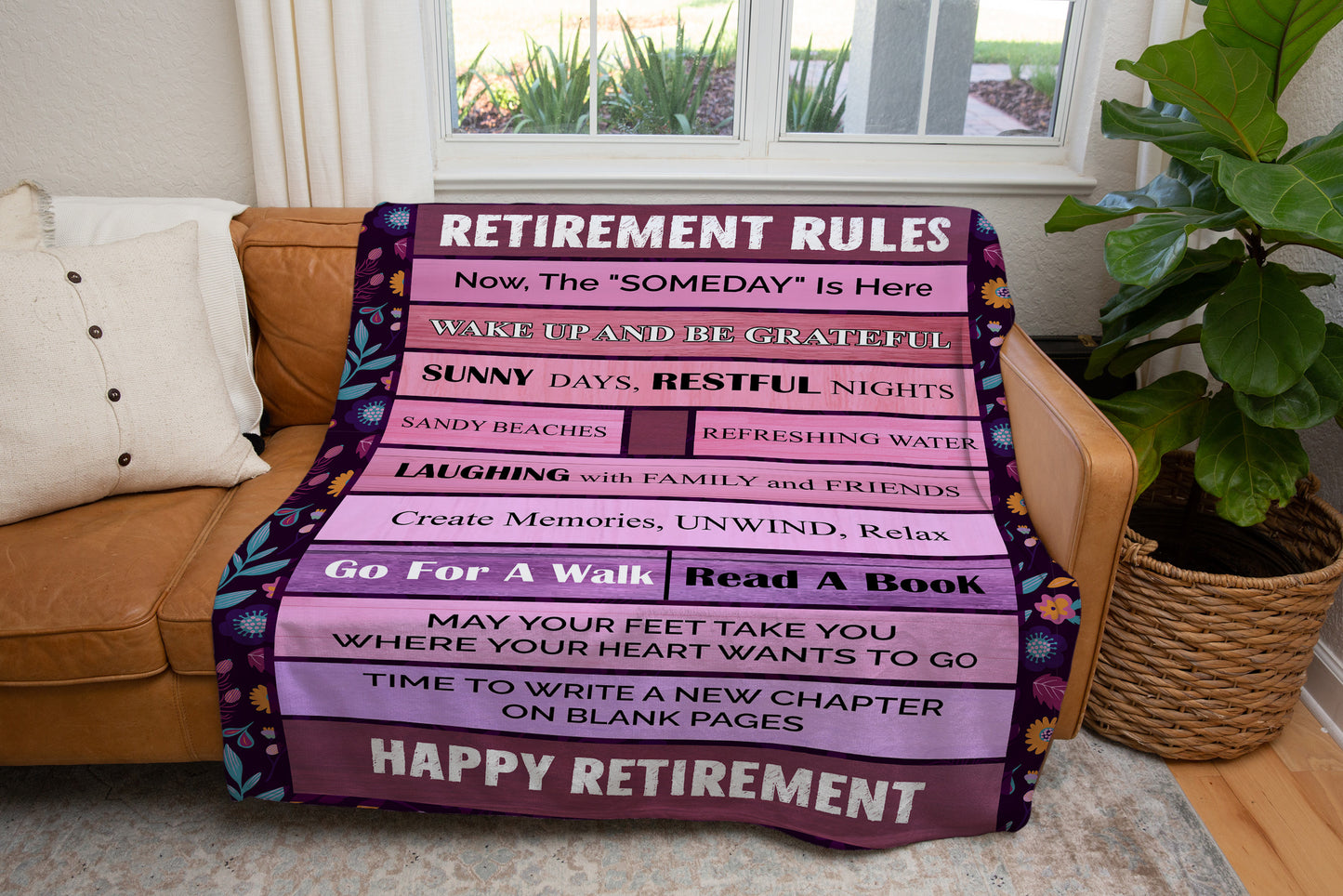 Retirement Rules - Fleece Blanket v2
