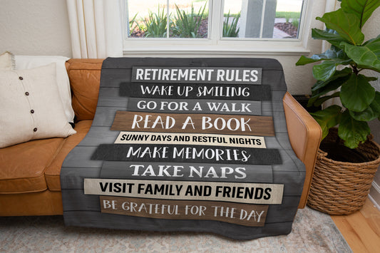 Retirement Rules - Fleece Blanket