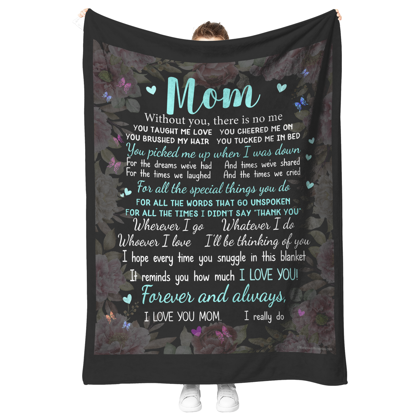MOM_-_Without_You_There_Is_No_Me_-_Flee_V_Blanket_Model_Mockup.png