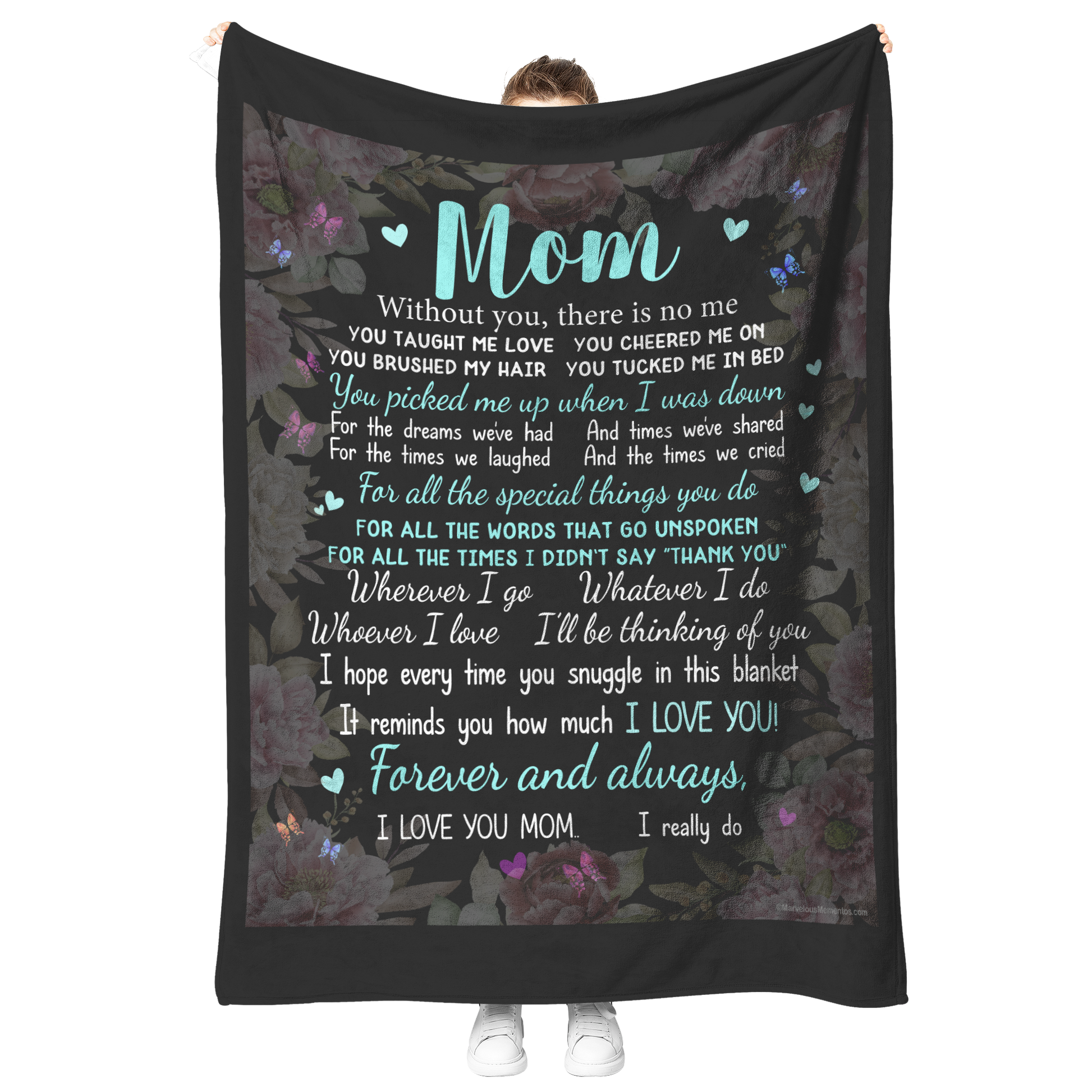 MOM_-_Without_You_There_Is_No_Me_-_Flee_V_Blanket_Model_Mockup.png
