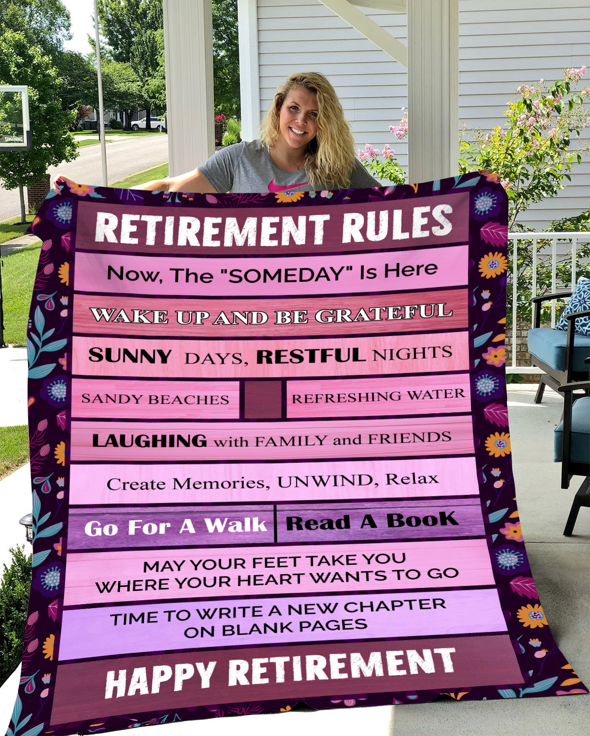 Retirement Rules - Fleece Blanket v2