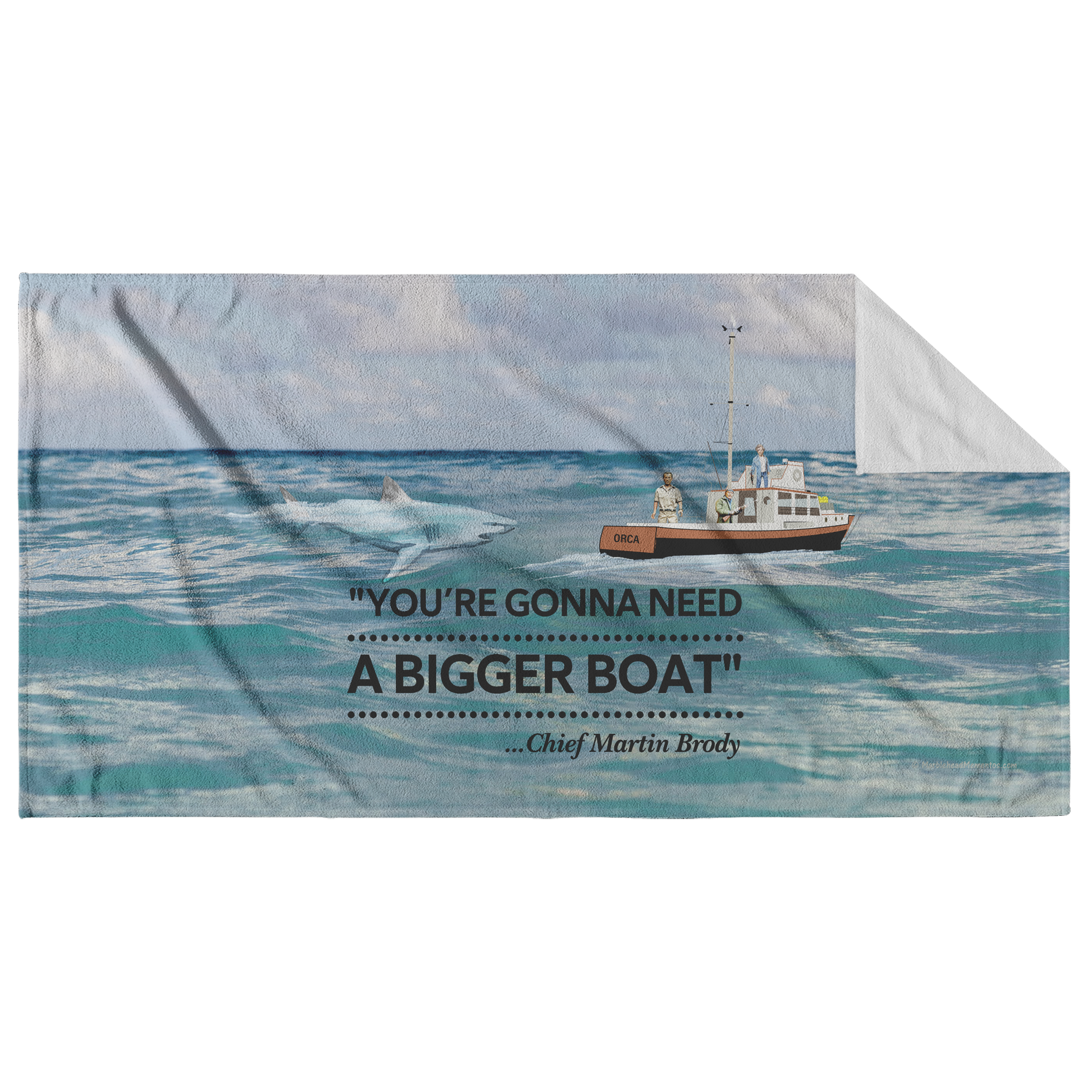 Need_a_Bigger_Boat_Scene_-_Beach_Towel_Main_Fold_Horizontal_Mockup.png