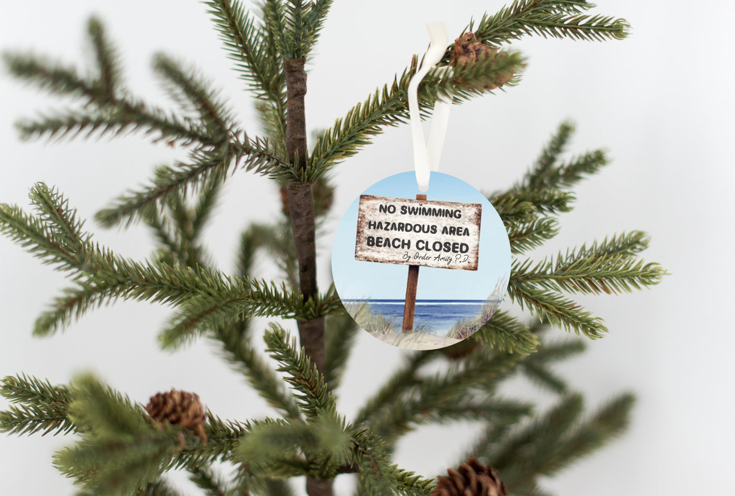Jaws - Beach Closed Sign, Ornament - Get 50% OFF When you By 10 or more! Mix & Match!**  GREAT GIFT IDEA!