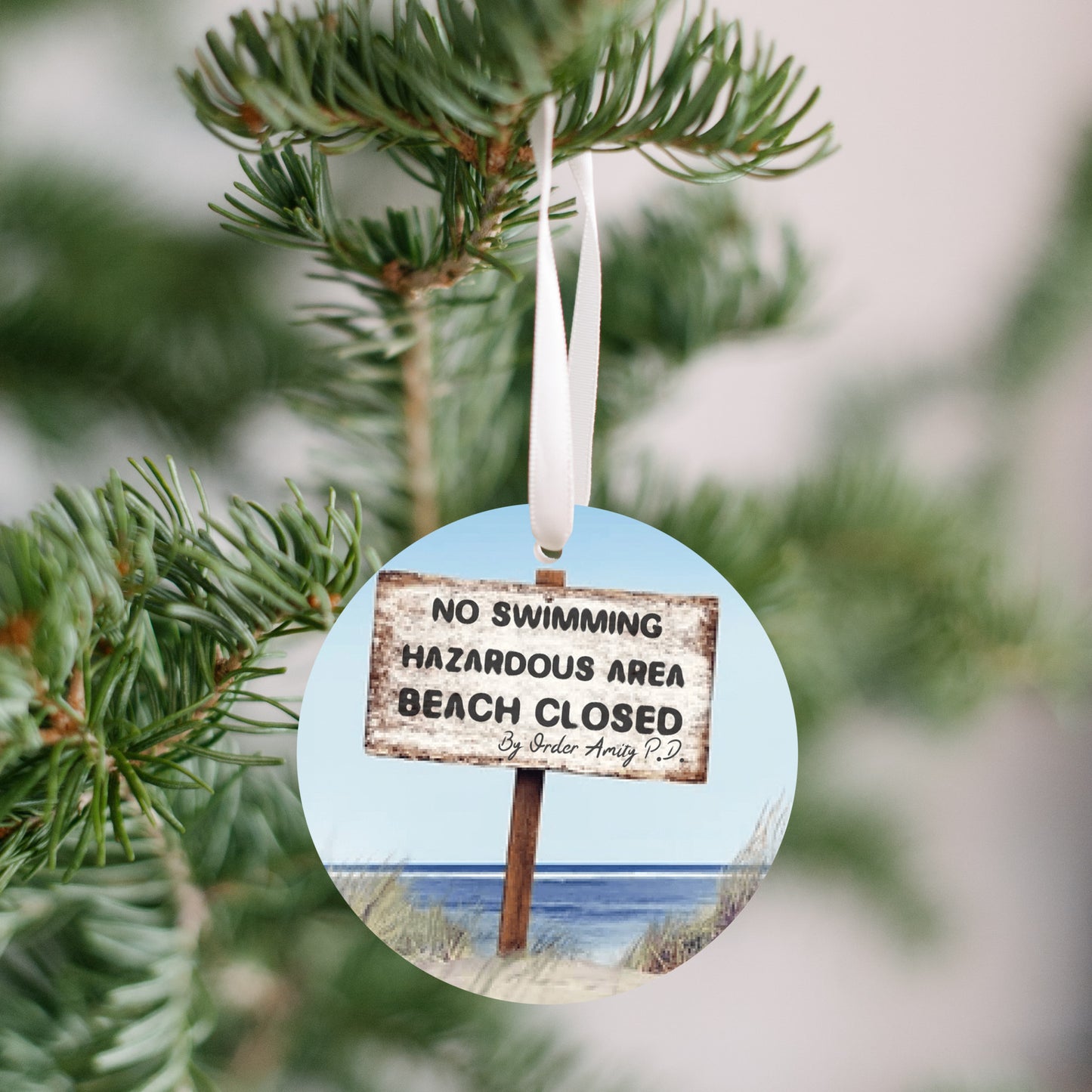 Jaws - Beach Closed Sign, Ornament - Get 50% OFF When you By 10 or more! Mix & Match!**  GREAT GIFT IDEA!