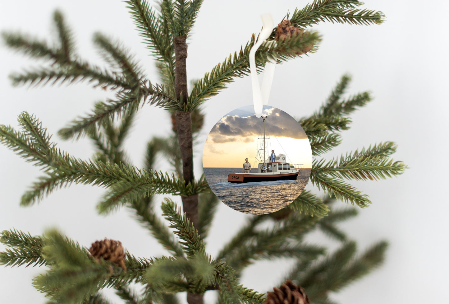 Jaws - Brody, Quint, Hooper on Orca Sunset, Ornament - Get 50% OFF When you By 10 or more! Mix & Match!**  GREAT GIFT IDEA!