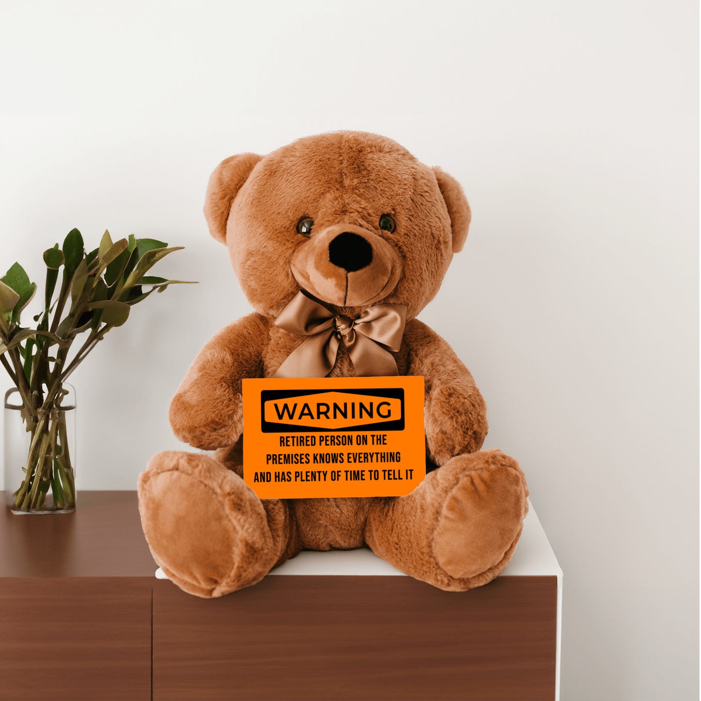 Teddy Bear w/ Retirement WARNING Message