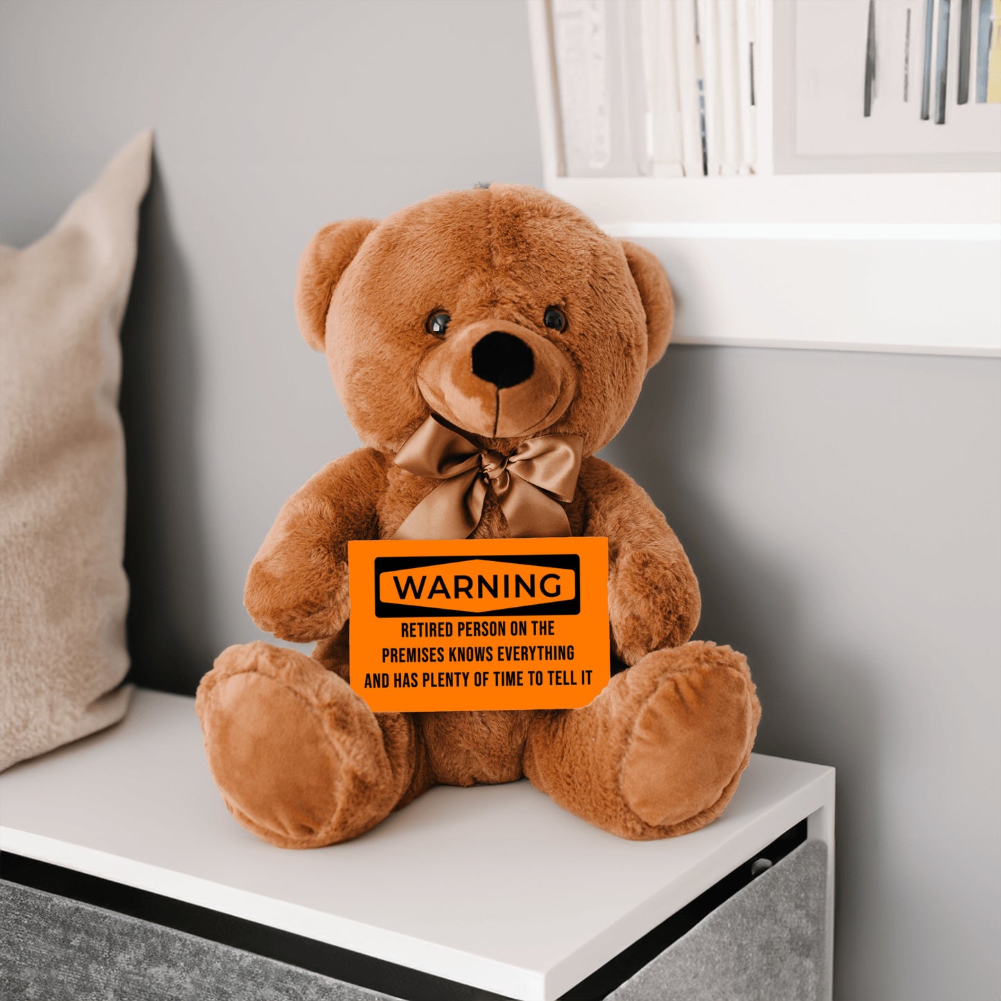 Teddy Bear w/ Retirement WARNING Message