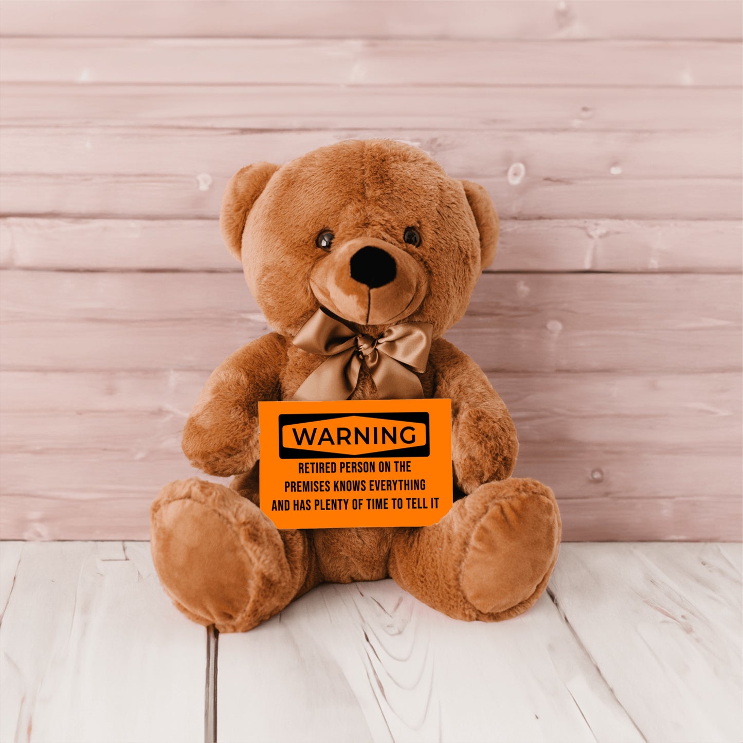 Teddy Bear w/ Retirement WARNING Message