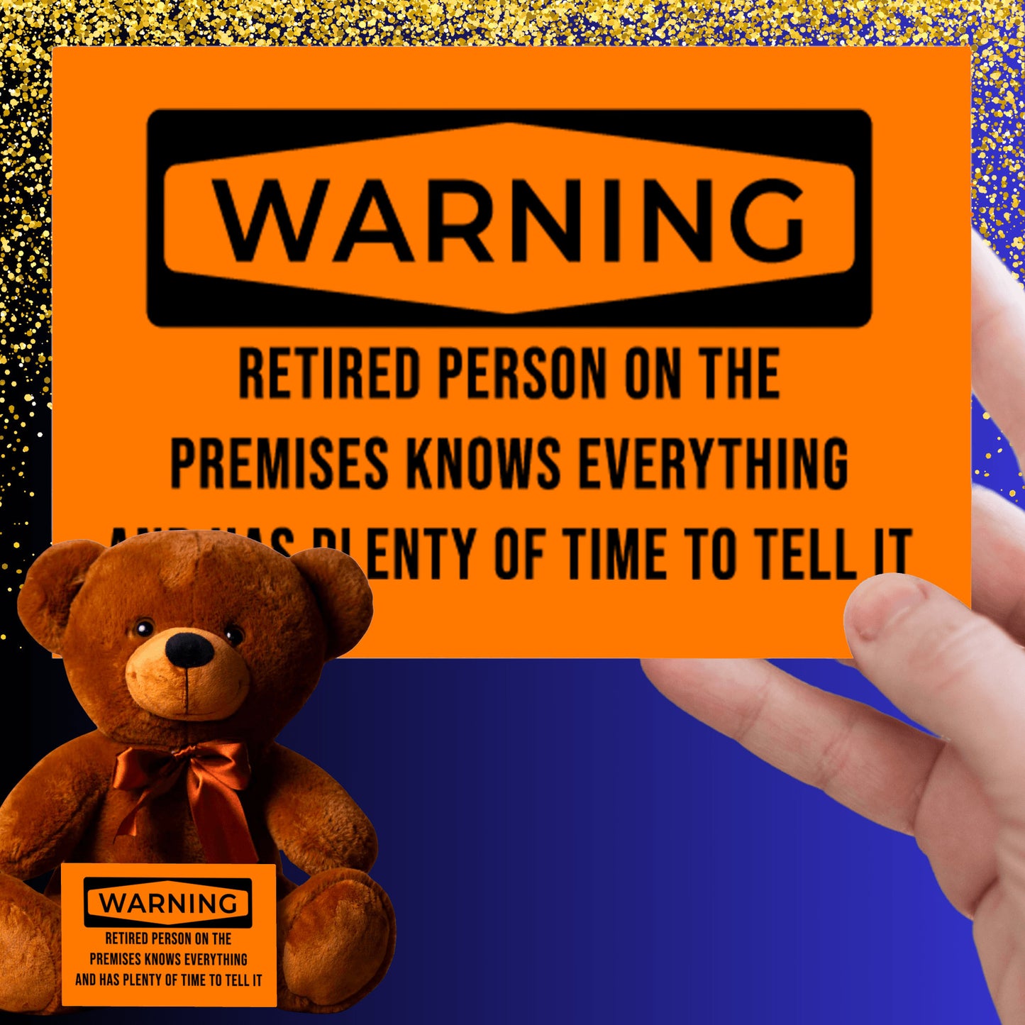 Teddy Bear w/ Retirement WARNING Message