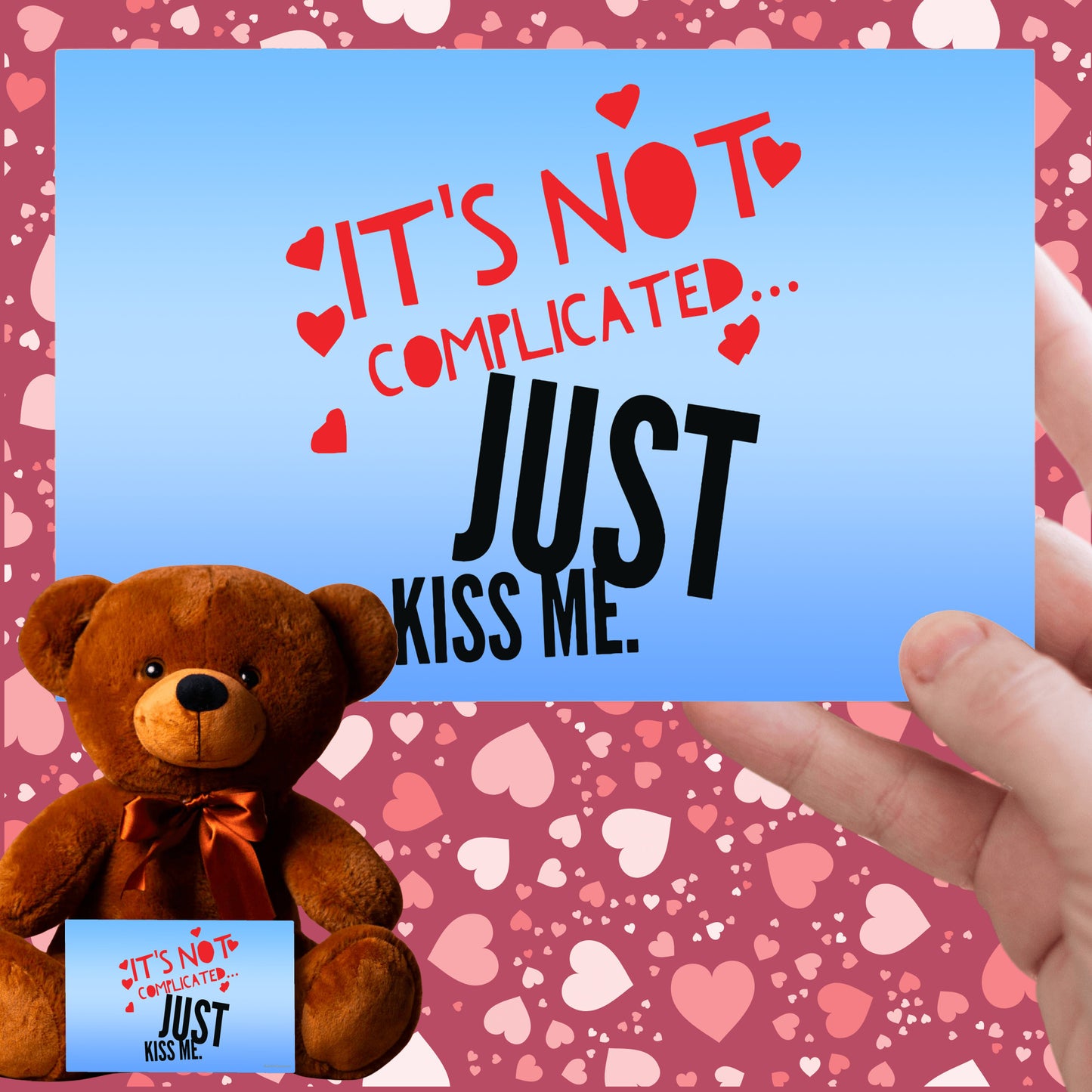 Just Kiss Me Teddy Bear