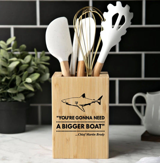 Jaws - Laser Engraved Utensil Holder