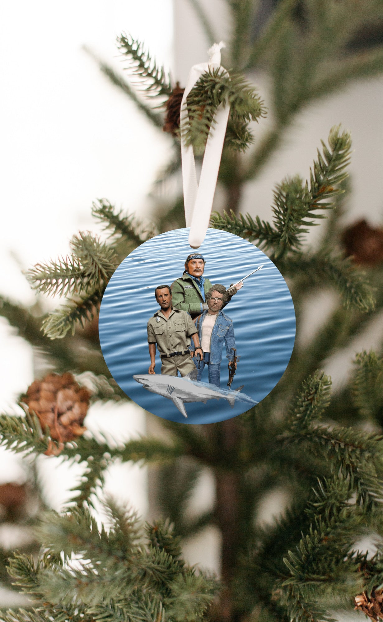 Jaws - Quint, Brody, Hooper, Shark Ornament - Get 50% OFF When you By 10 or more! Mix & Match!**  GREAT GIFT IDEA!