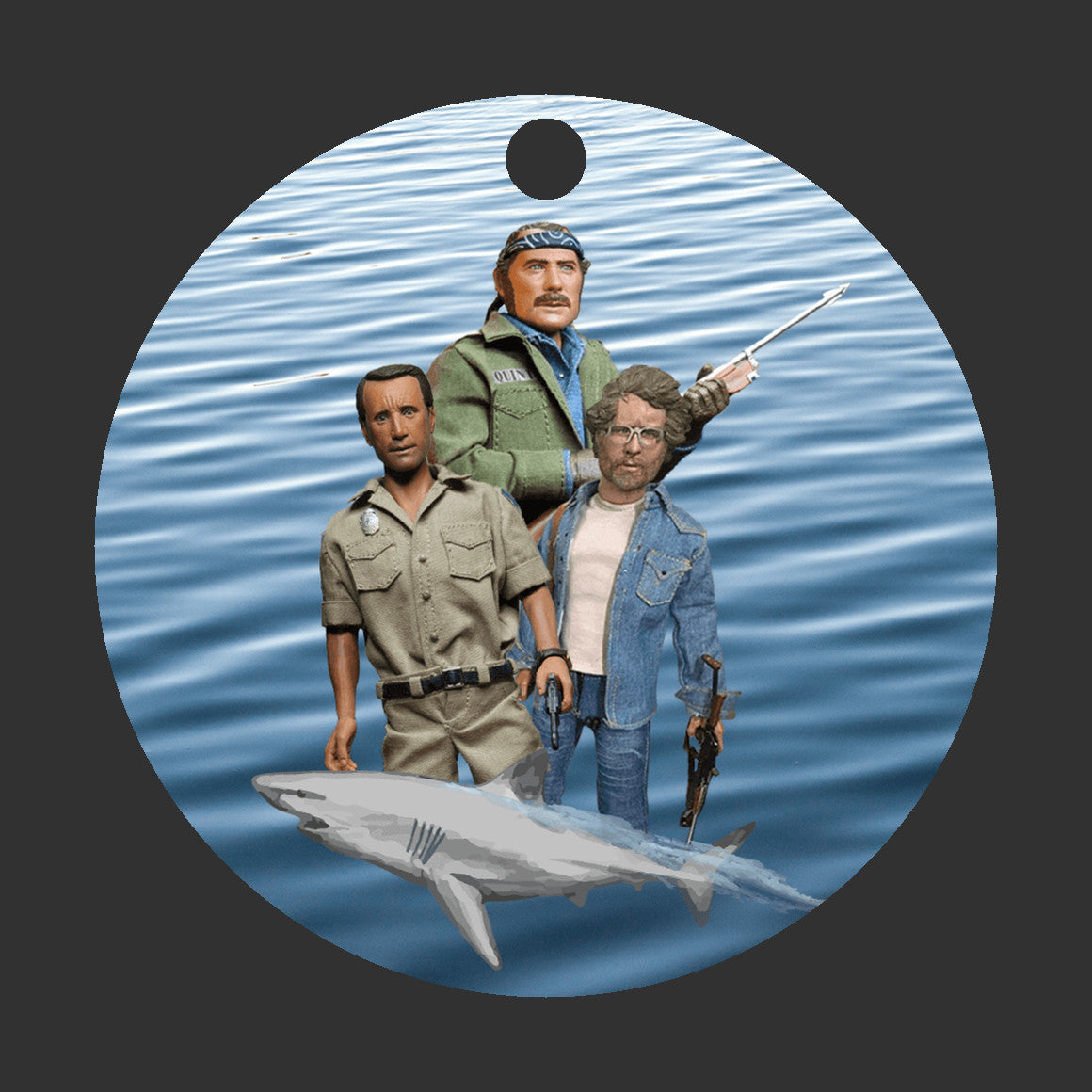 Jaws - Quint, Brody, Hooper, Shark Ornament - Get 50% OFF When you By 10 or more! Mix & Match!**  GREAT GIFT IDEA!