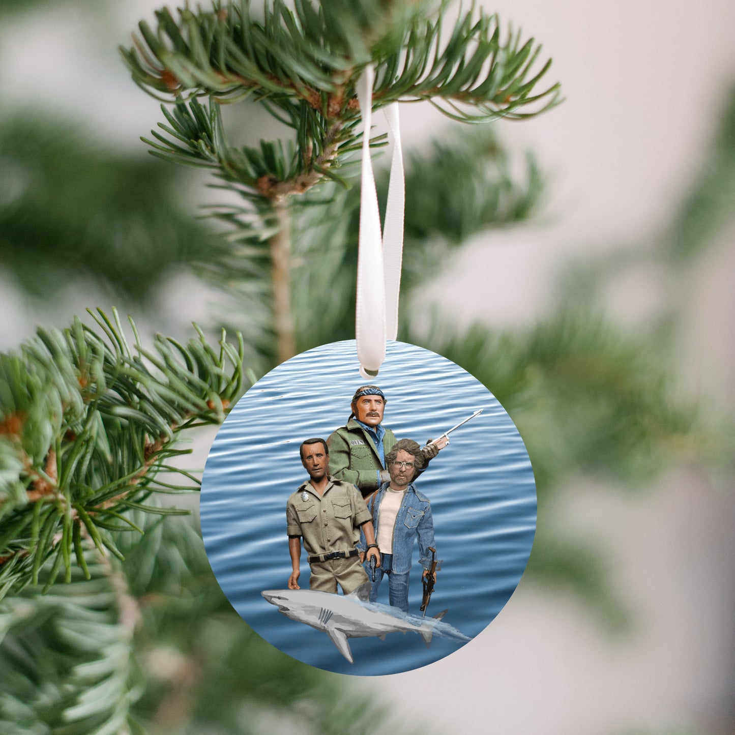 Jaws - Quint, Brody, Hooper, Shark Ornament - Get 50% OFF When you By 10 or more! Mix & Match!**  GREAT GIFT IDEA!