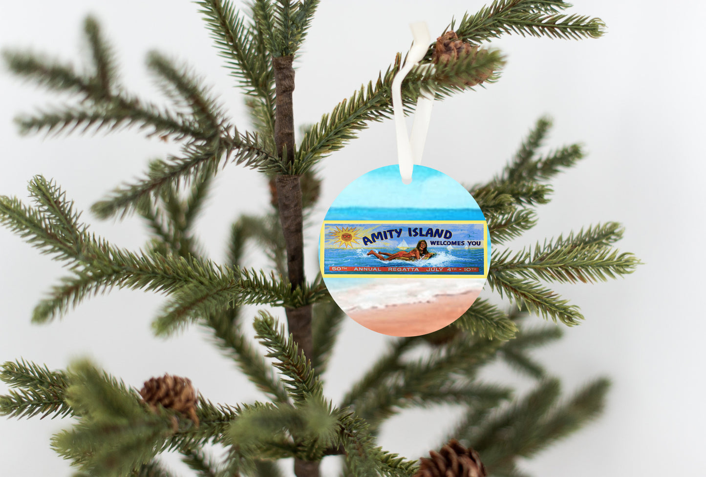 Jaws - Amity Island Welcomes You Billboard Ornament - Get 50% OFF When you By 10 or more! Mix & Match!**  GREAT GIFT IDEA!
