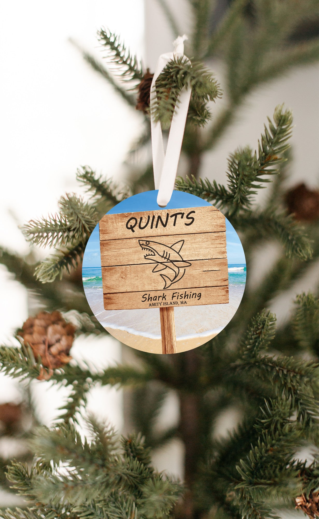 Jaws - Quint's Shark Fishing Sign, Ornament - Get 50% OFF When you By 10 or more! Mix & Match!**  GREAT GIFT IDEA!