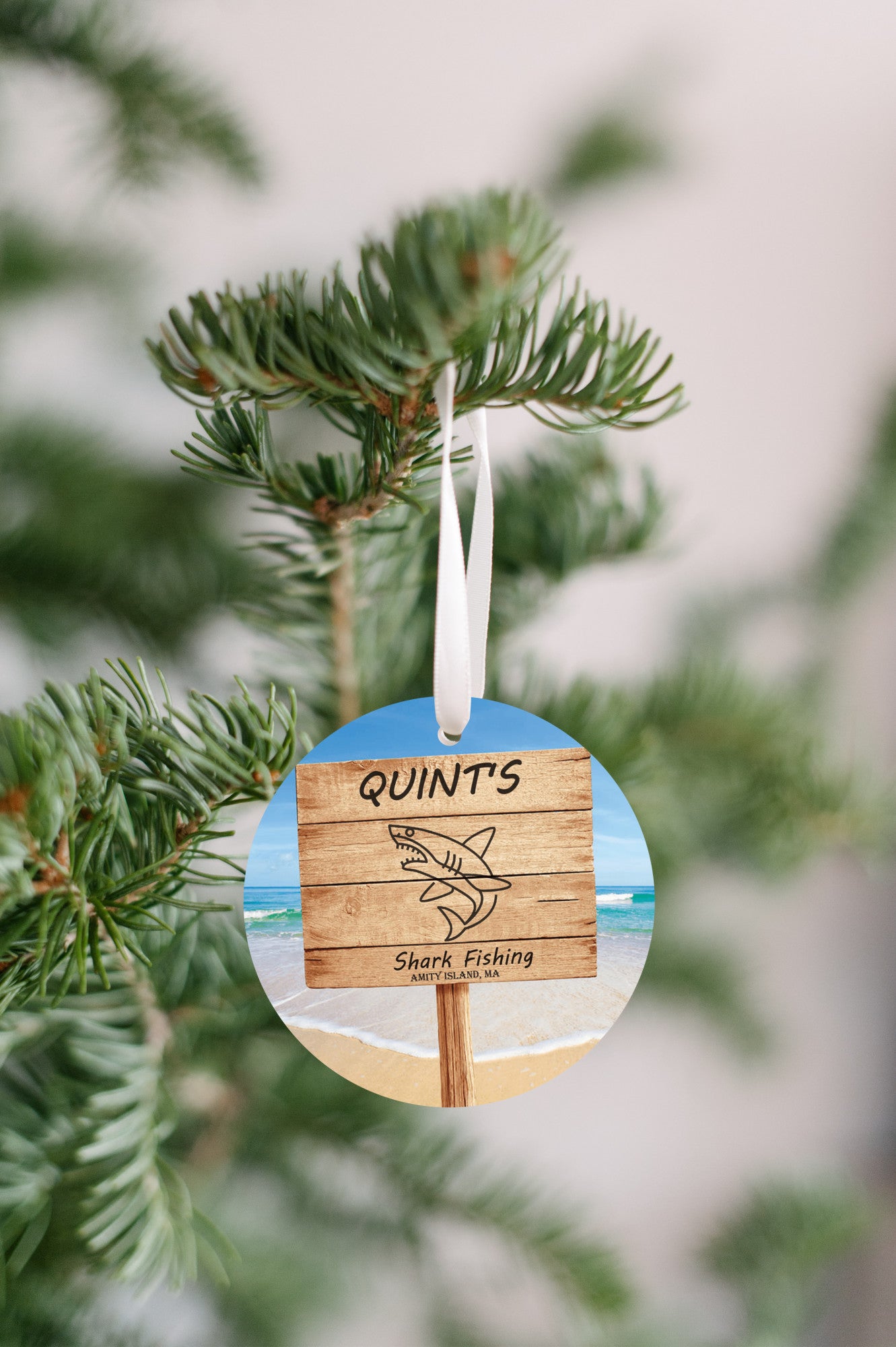 Jaws - Quint's Shark Fishing Sign, Ornament - Get 50% OFF When you By 10 or more! Mix & Match!**  GREAT GIFT IDEA!