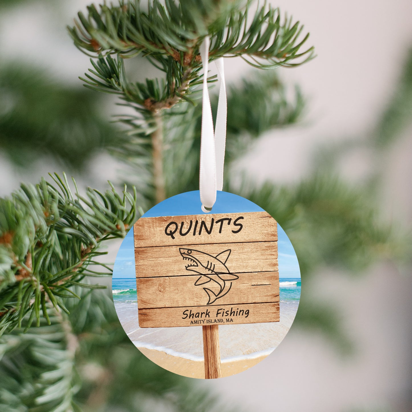 Jaws - Quint's Shark Fishing Sign, Ornament - Get 50% OFF When you By 10 or more! Mix & Match!**  GREAT GIFT IDEA!