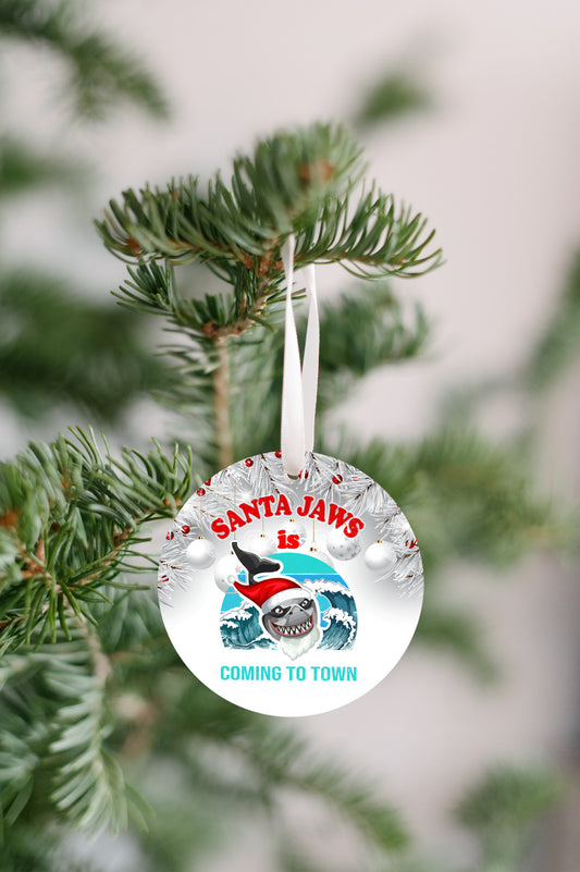 Jaws - Santa Jaws is Coming to Town Ornament - Get 50% OFF When you By 10 or more! Mix & Match!**  GREAT GIFT IDEA!