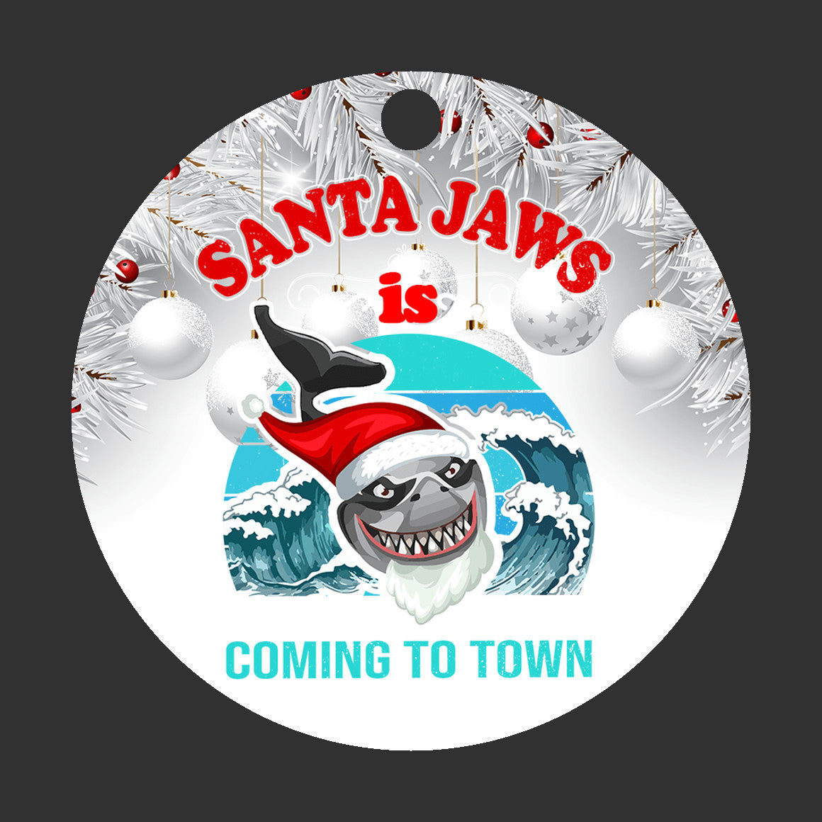Jaws - Santa Jaws is Coming to Town Ornament - Get 50% OFF When you By 10 or more! Mix & Match!**  GREAT GIFT IDEA!