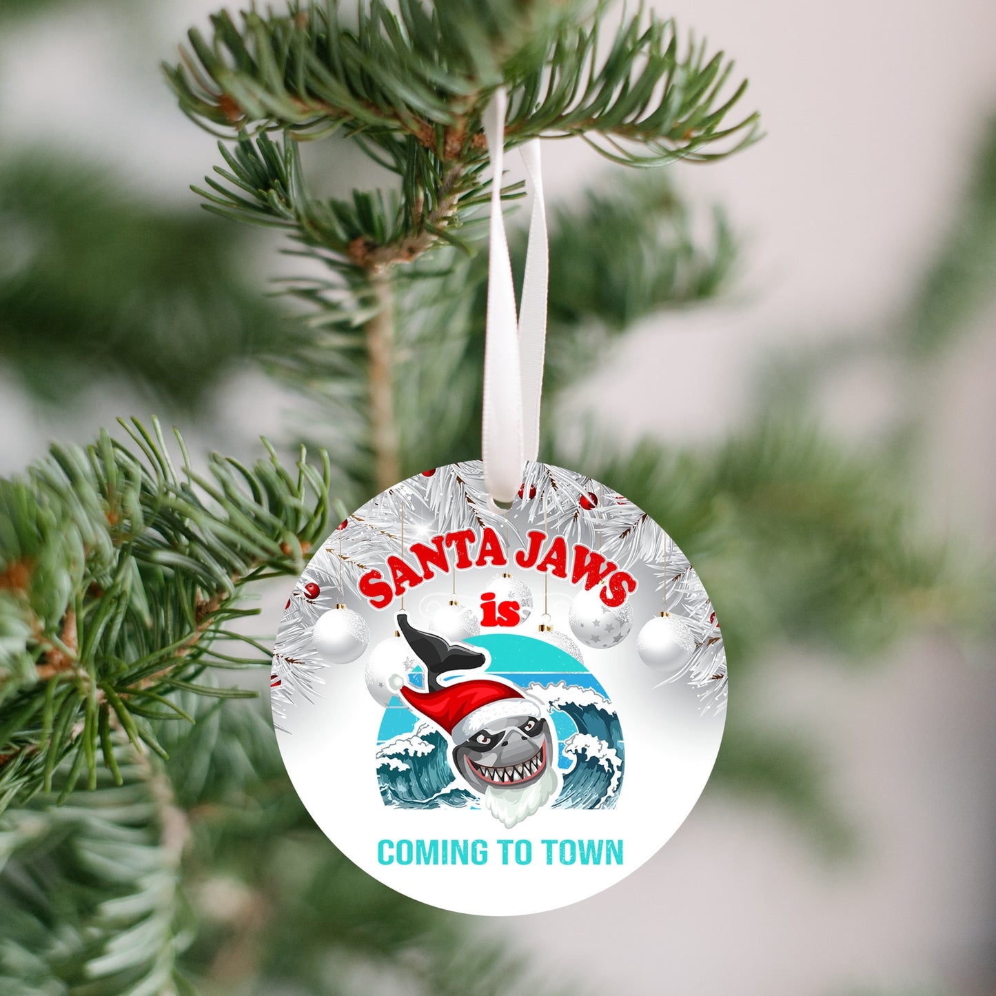 Jaws - Santa Jaws is Coming to Town Ornament - Get 50% OFF When you By 10 or more! Mix & Match!**  GREAT GIFT IDEA!