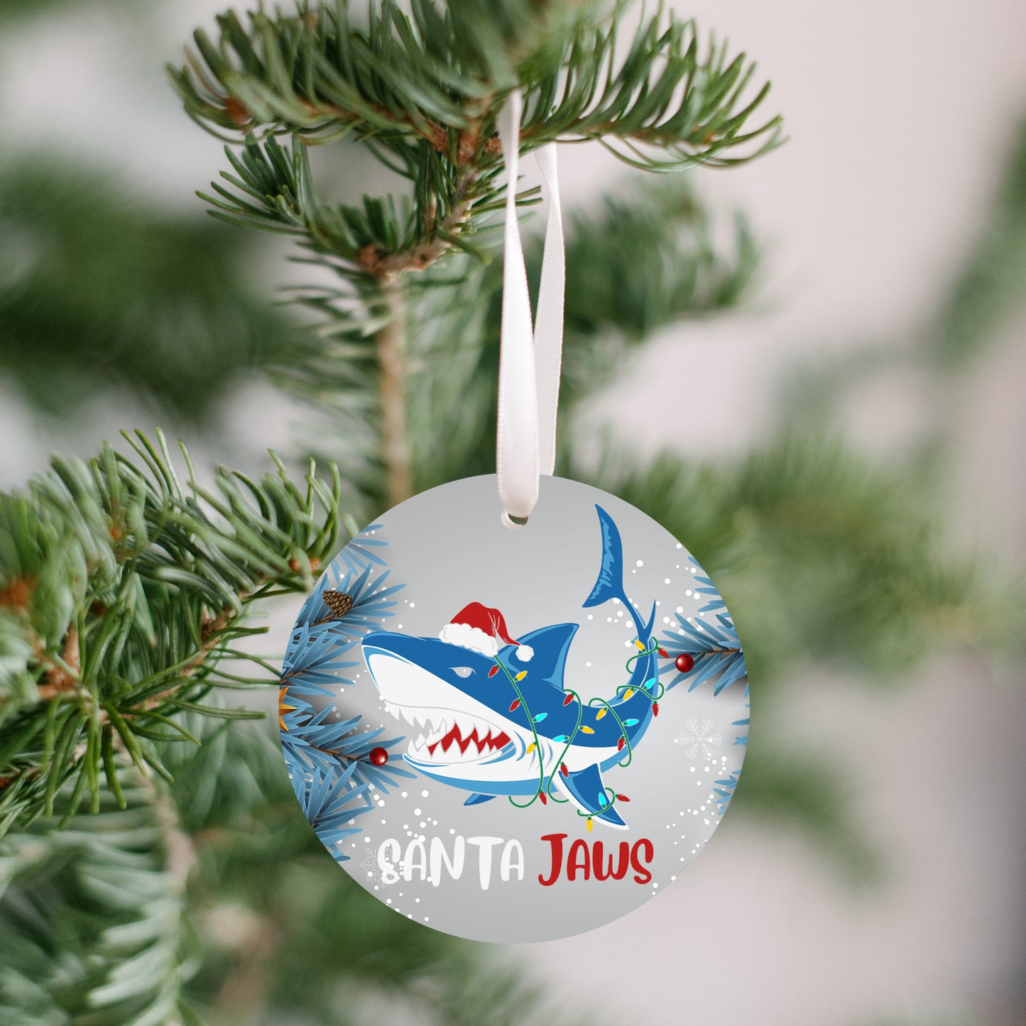 Jaws - Santa Jaws Cartoon Ornament - Get 50% OFF When you By 10 or more! Mix & Match!**  GREAT GIFT IDEA!