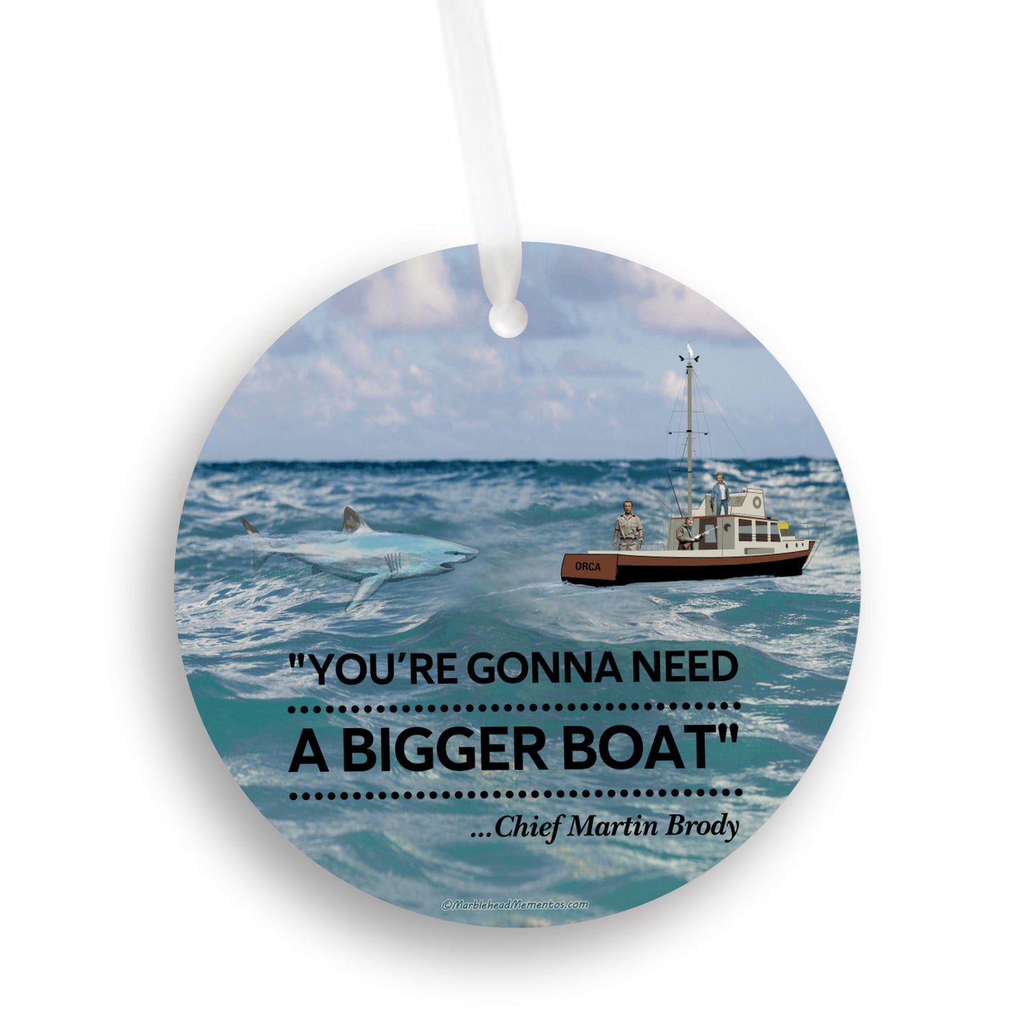 Jaws - Need A Bigger Boat Scene, Ornament - Get 50% OFF When you By 10 or more! Mix & Match!**  GREAT GIFT IDEA!