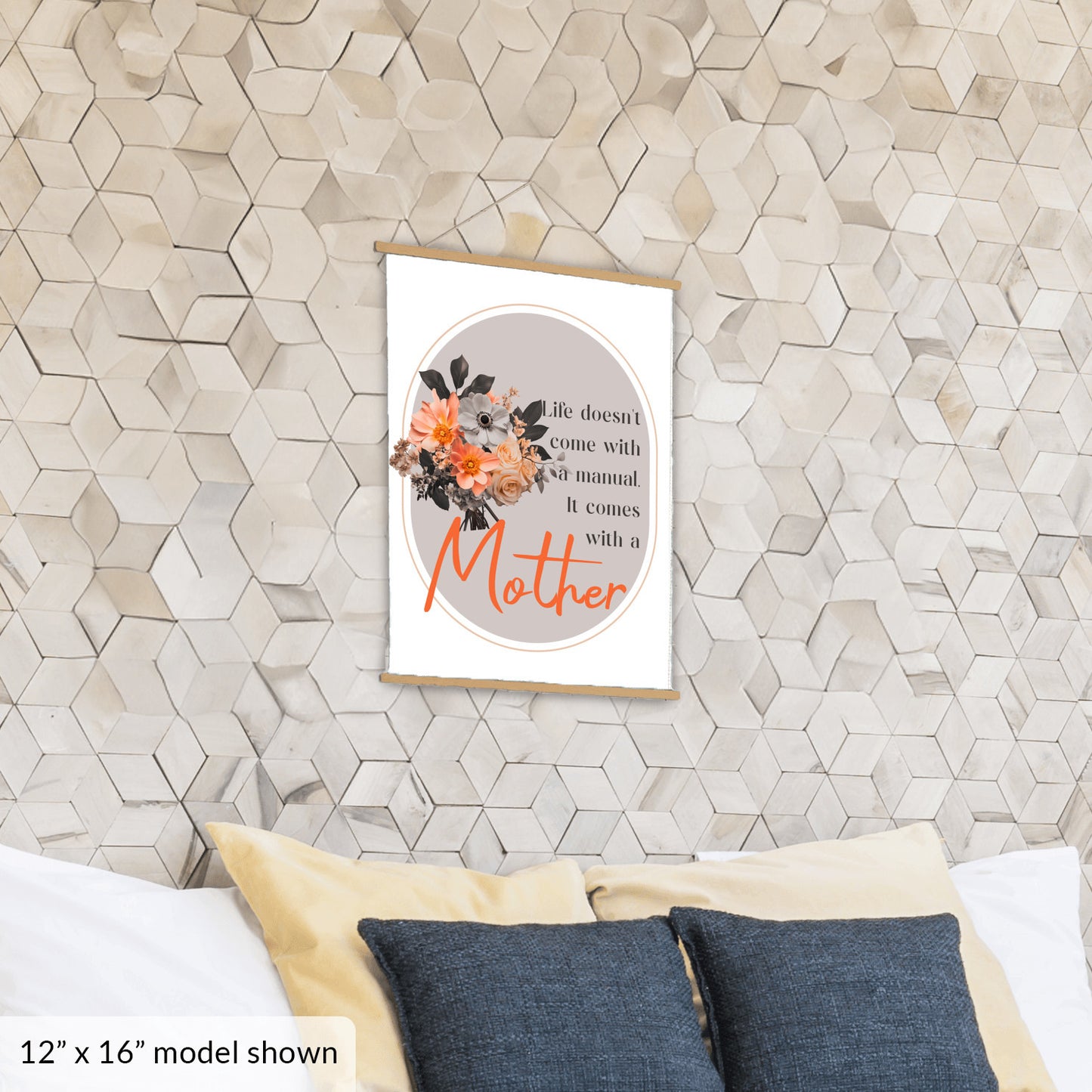 Life Comes With A Mother - Hanging Canvas